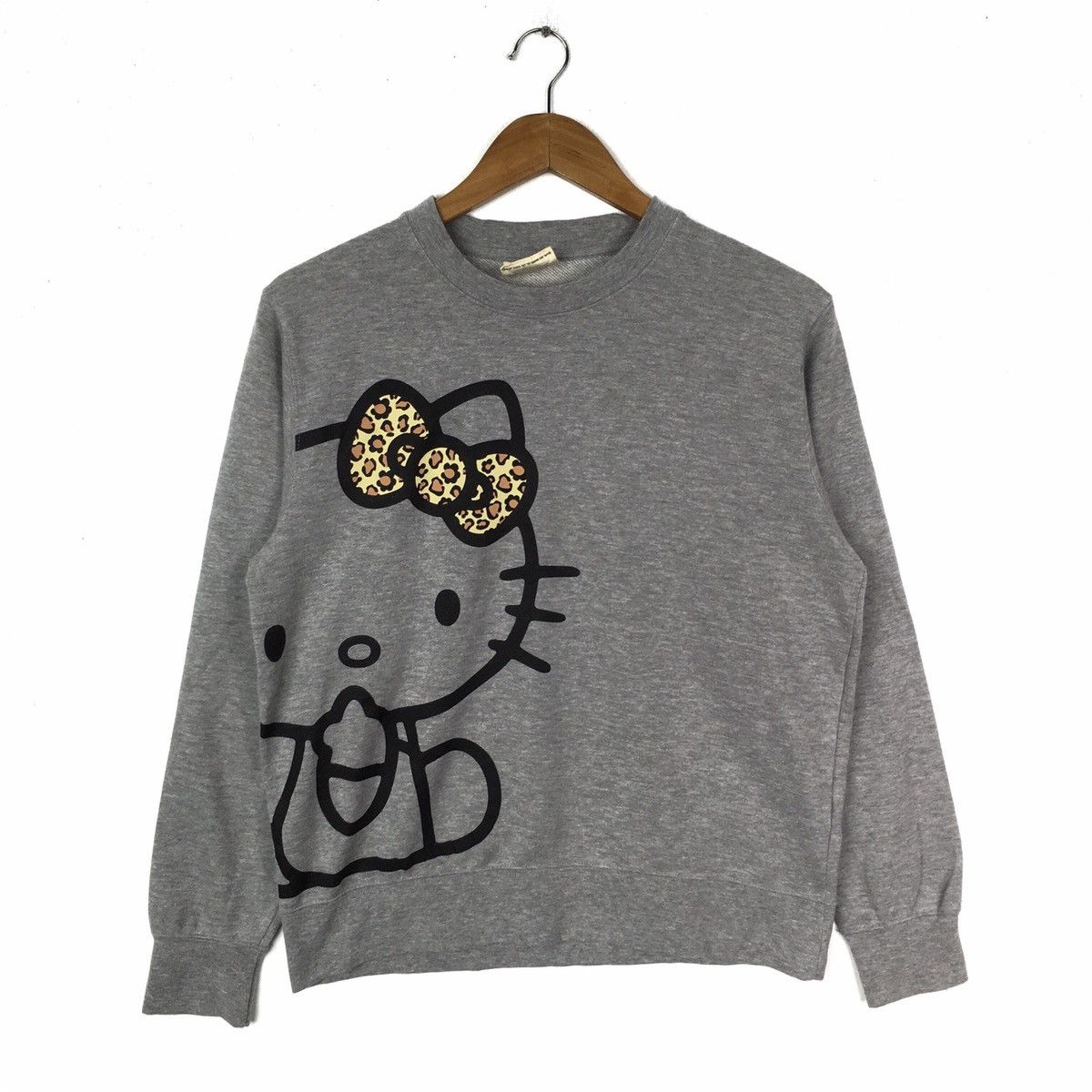HELLO KITTY Japanese Cartoon Big Logo Sweatshirt Pullover