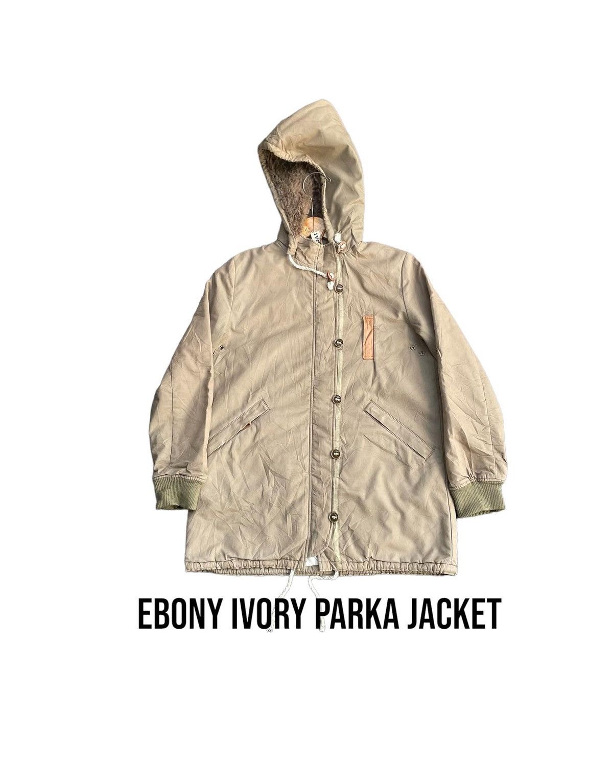 Japanese Brand Japanese Ebony Ivory Parka Jacket Size US M / EU 48-50 / 2 - 1 Thumbnail