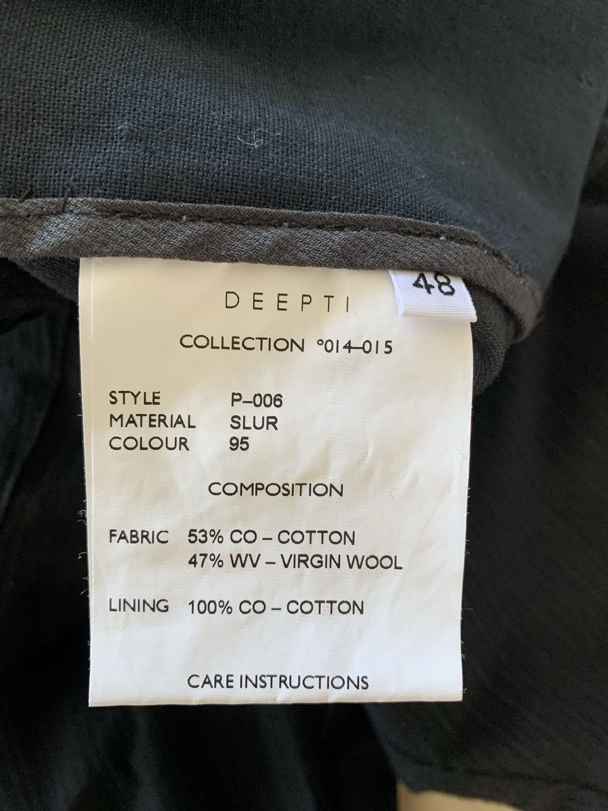 Deepti Wool/cotton suit Size US M / EU 48-50 / 2 - 4 Thumbnail