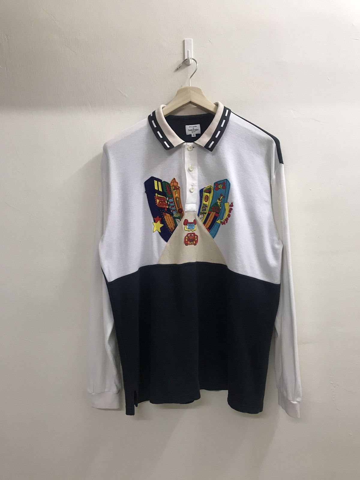 Japanese Brand × Jean Charles De Castelbajac × Vintage 💥RARE💥 Vintage Jean Charles De Castelbajac Rugby Shirt Size US XL / EU 56 / 4 - 1 Thumbnail