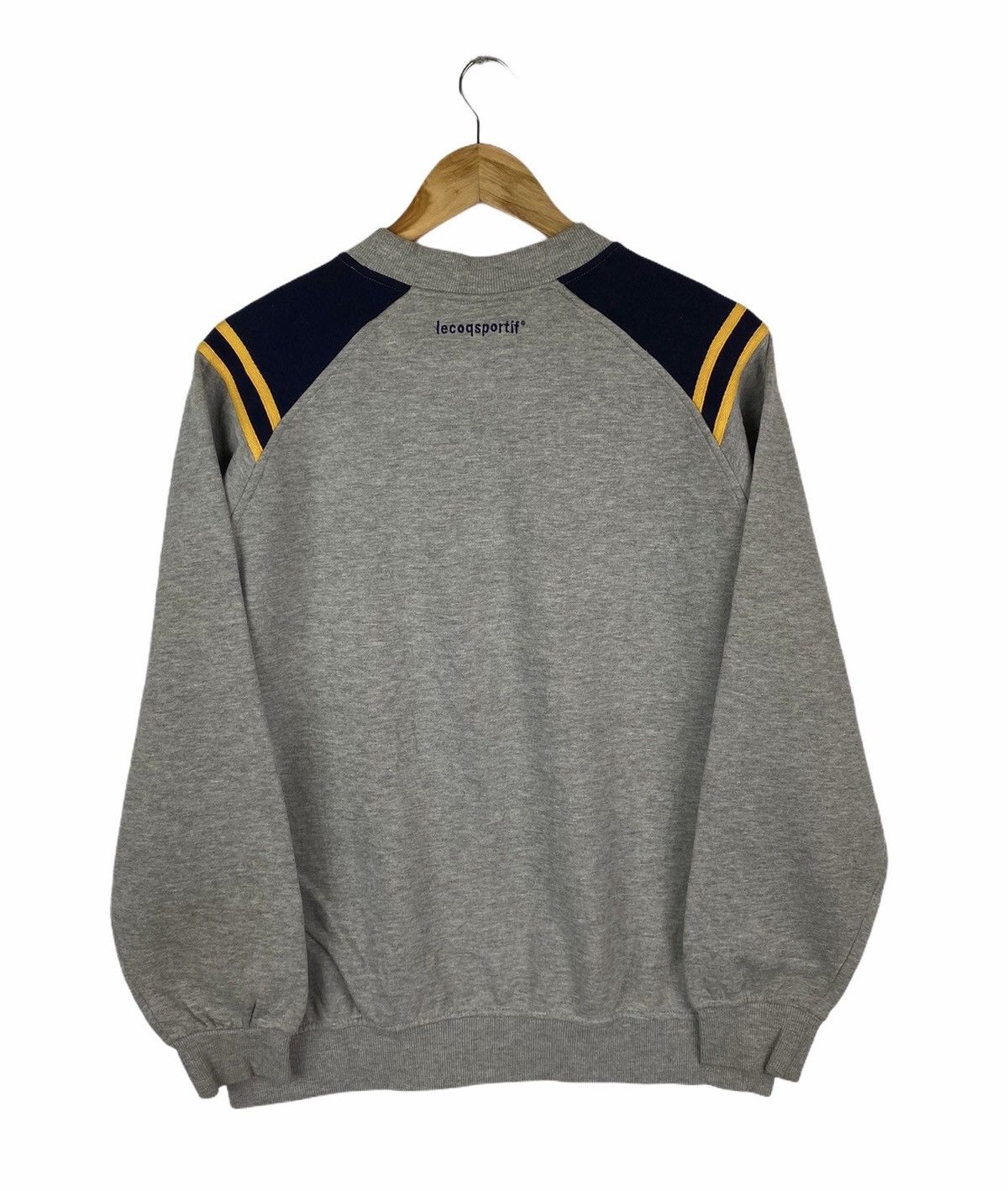 Le Coq Sportif × Vintage Vintage LE COQ SPORTIF Casual Sports Big Logo Sweatshirt Size US M / EU 48-50 / 2 - 2 Thumbnail