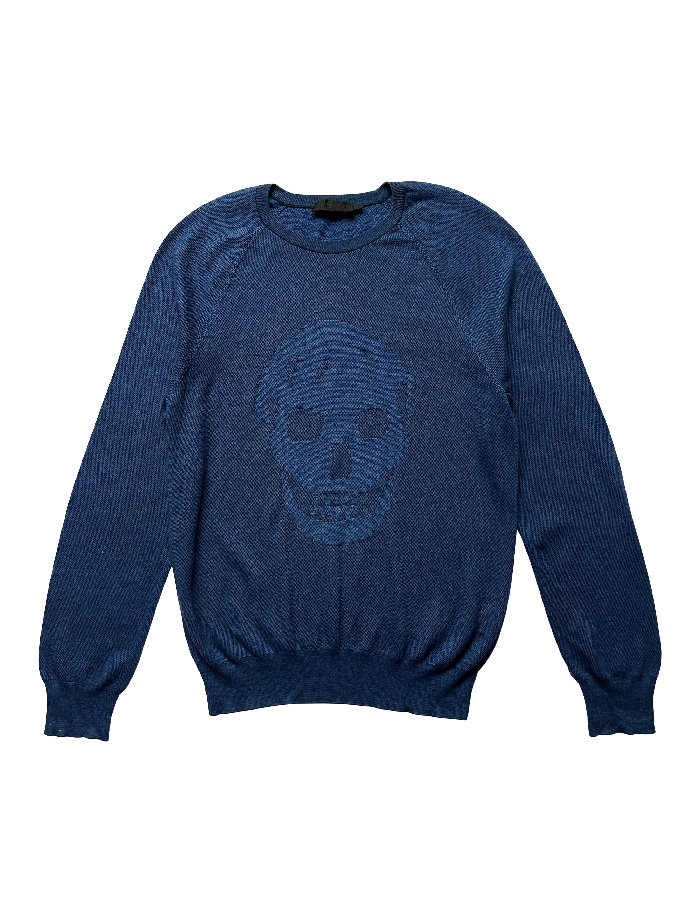 ⚡️QUICK SALE⚡️Alexander McQueen Blue Skull Crewneck Sweater