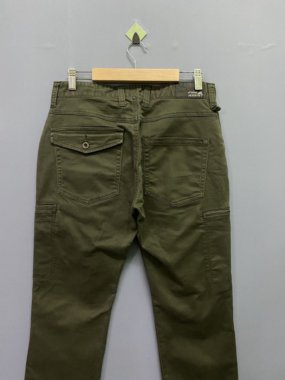 Japanese Brand Cargo Japan FINE ASSIST Multi Pocket Pants Size US 29 - 14 Thumbnail