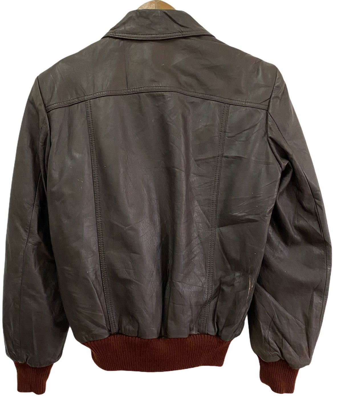 Genuine Leather VINTAGE 80s GENUINE LEATHER JACKET INSPIRED SCHOTT Size US S / EU 44-46 / 1 - 5 Thumbnail