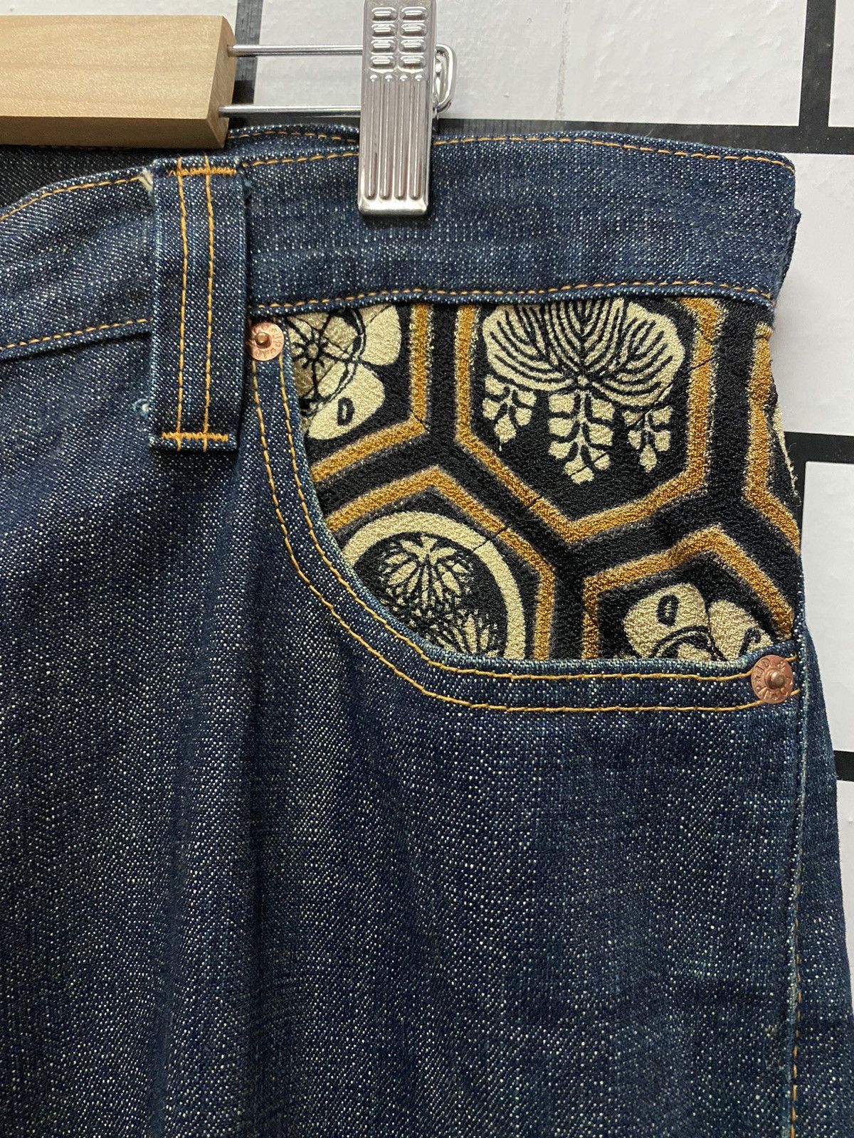 Japanese Brand JUVENILE DELINQUENT X Japan Blue Reconstructed Denim Pants Size US 38 / EU 54 - 7 Thumbnail