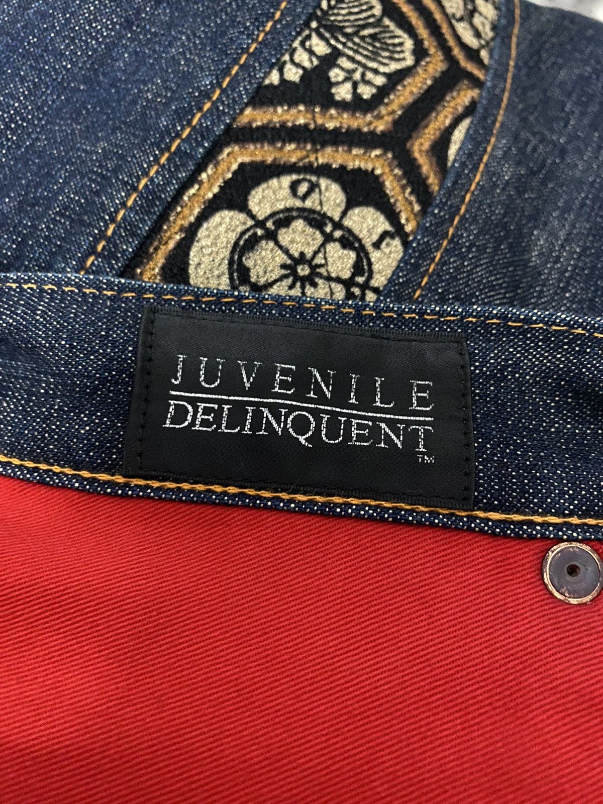 Japanese Brand JUVENILE DELINQUENT X Japan Blue Reconstructed Denim Pants Size US 38 / EU 54 - 15 Thumbnail