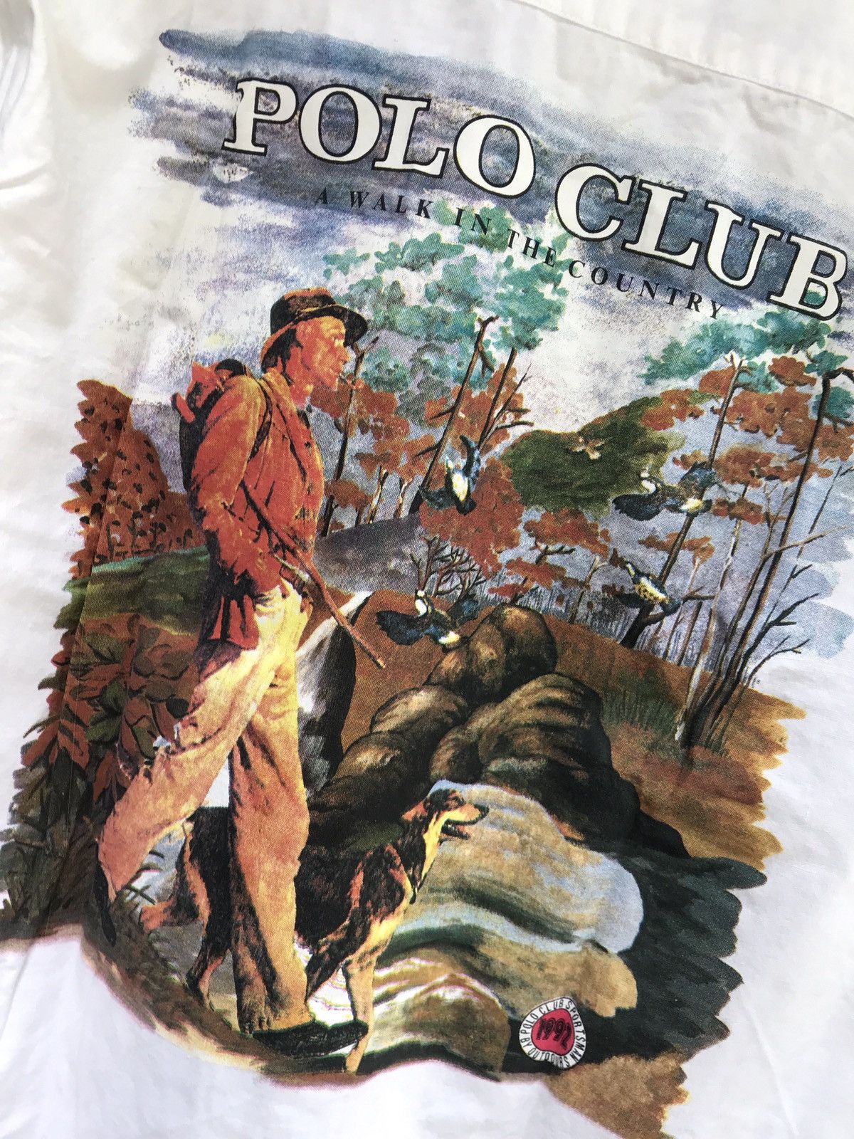 Polo Ralph Lauren VINTAGE POLO CLUB SPORTSMAN 1992 WALK IN THE COUNTRY Size US M / EU 48-50 / 2 - 2 Thumbnail