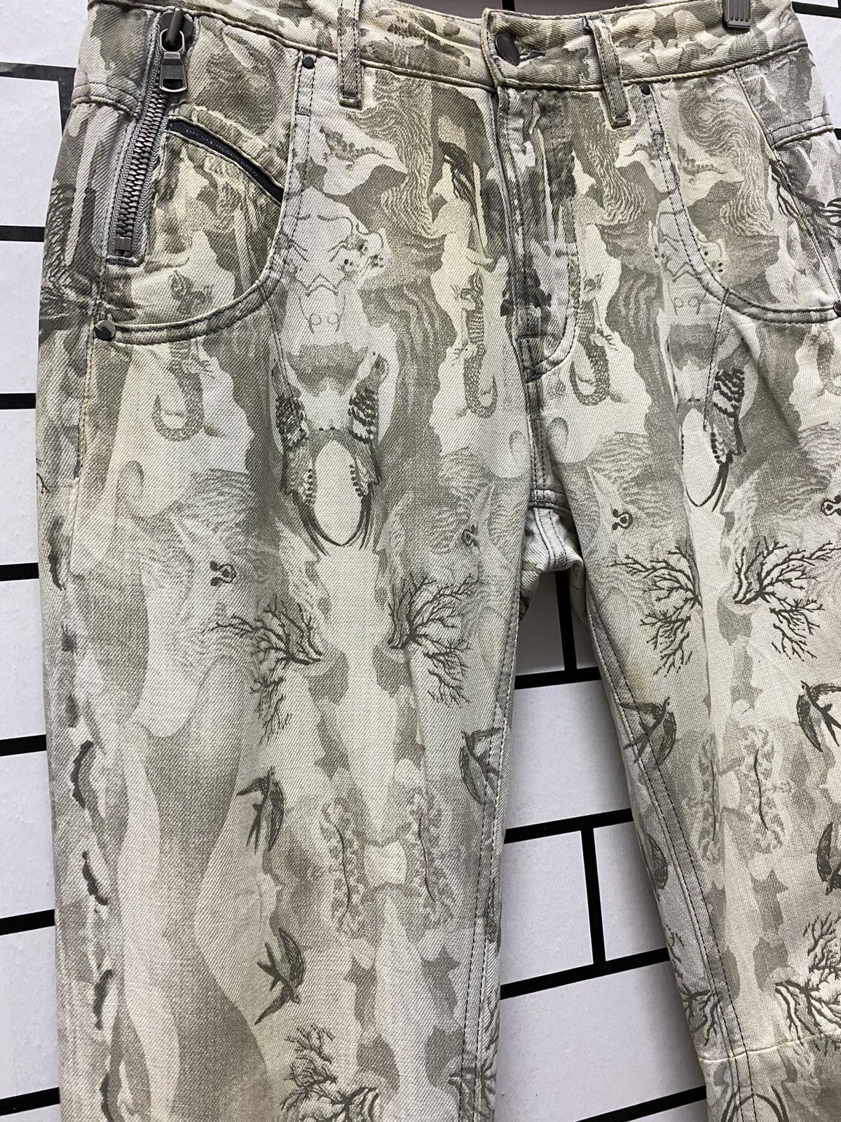 Diesel Vintage Diesel psychedelic Art Printed Pants Size US 29 - 7 Thumbnail