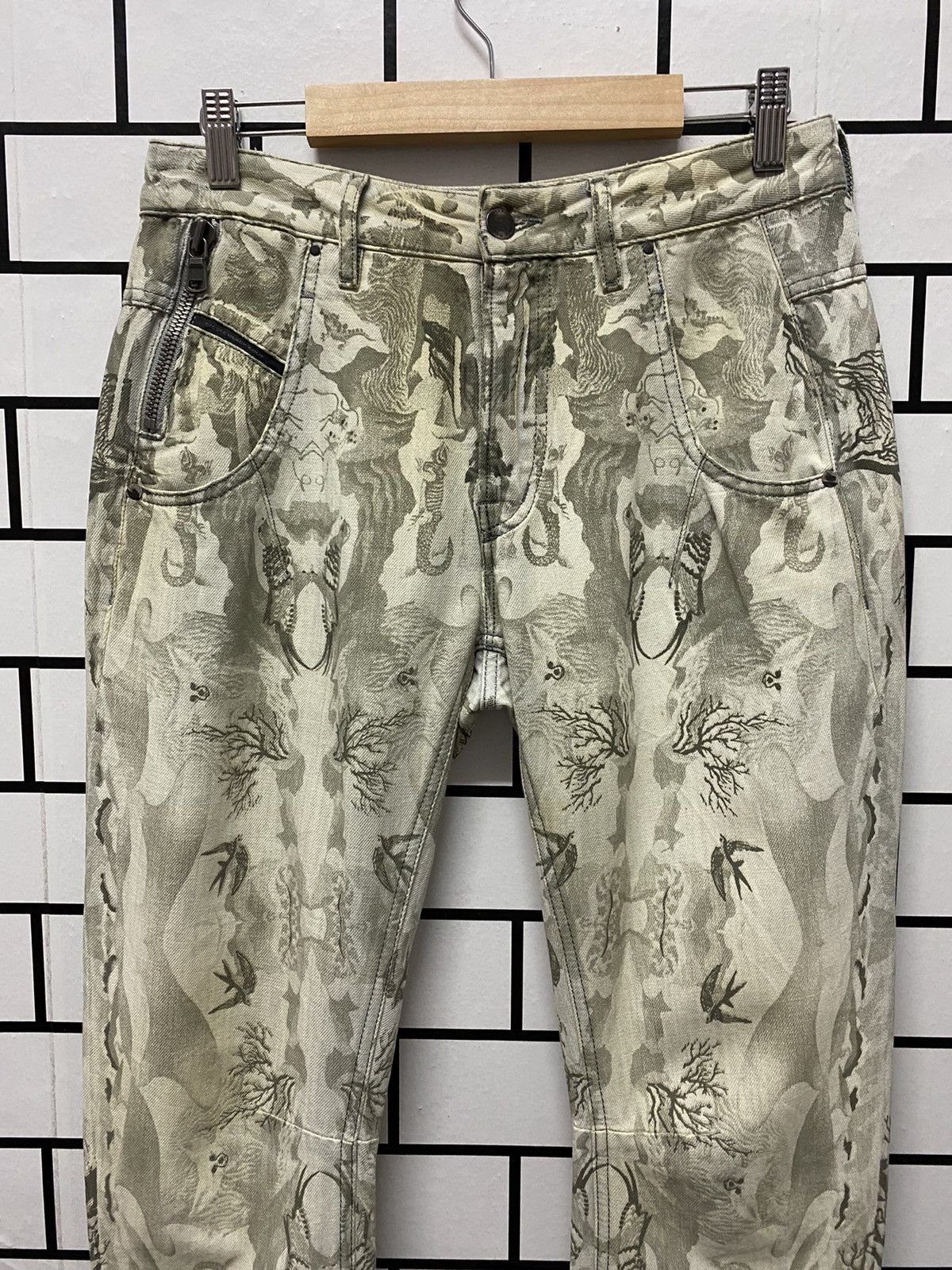 Diesel Vintage Diesel psychedelic Art Printed Pants Size US 29 - 4 Thumbnail
