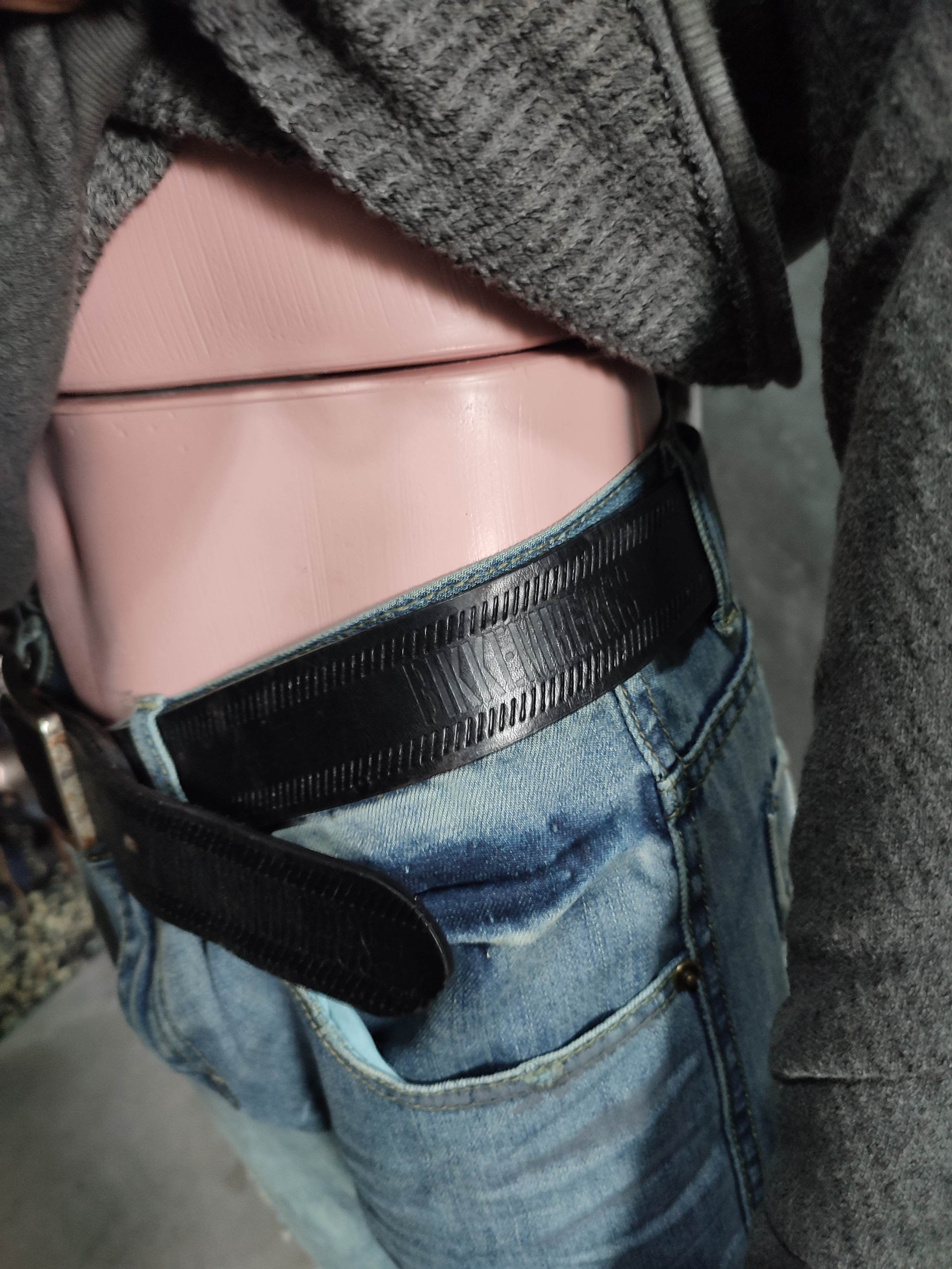 Dirk Bikkembergs 🔥Bikkembergs Black Leather Belt Size ONE SIZE - 8 Thumbnail
