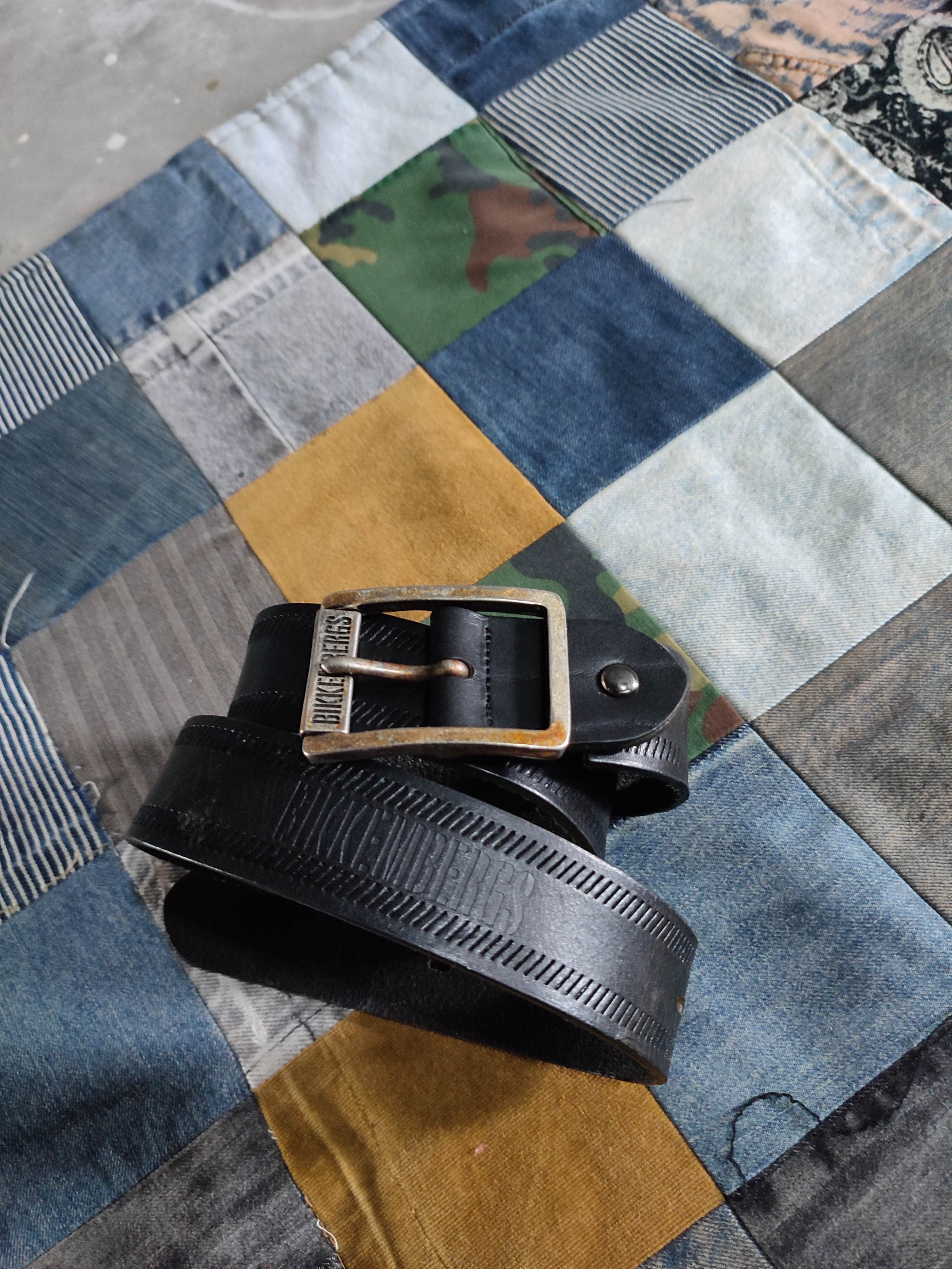 🔥Bikkembergs Black Leather Belt