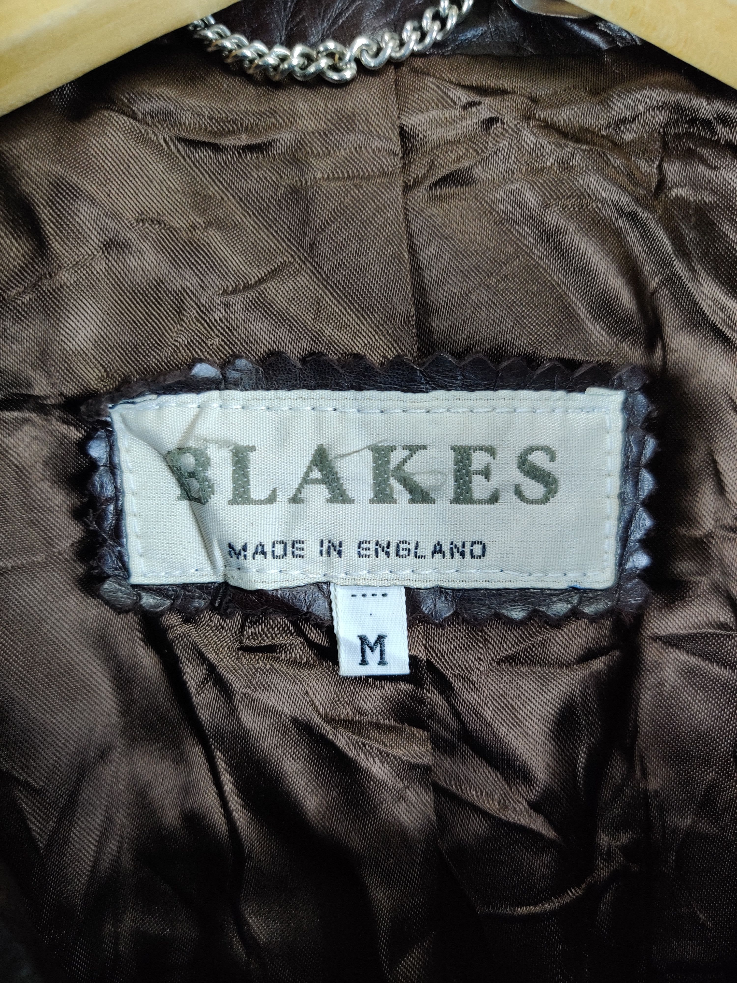 Japanese Brand Vintage Blakes Brown Leather Double Breasted Size US M / EU 48-50 / 2 - 7 Thumbnail