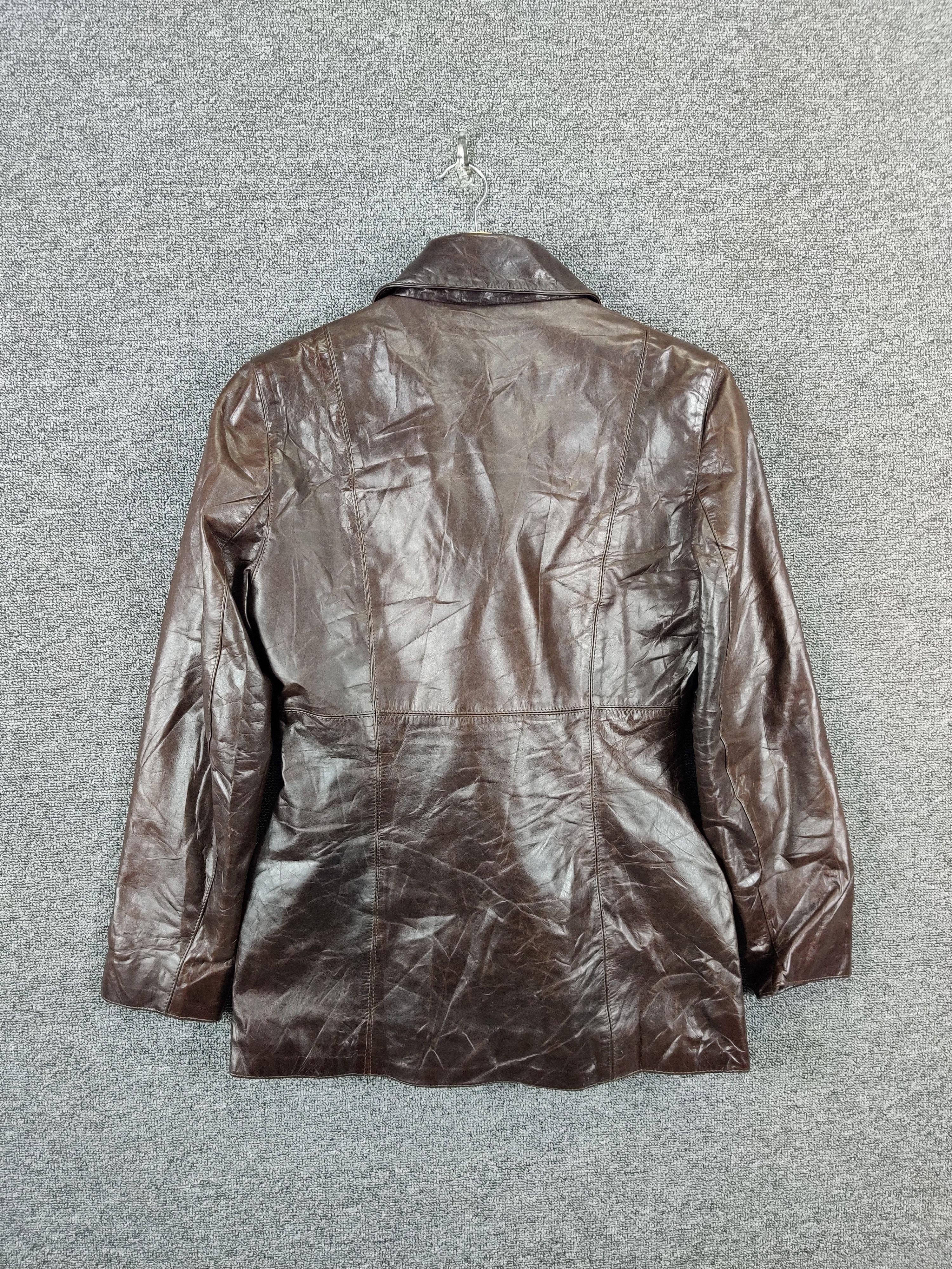 Japanese Brand Vintage Blakes Brown Leather Double Breasted Size US M / EU 48-50 / 2 - 10 Thumbnail