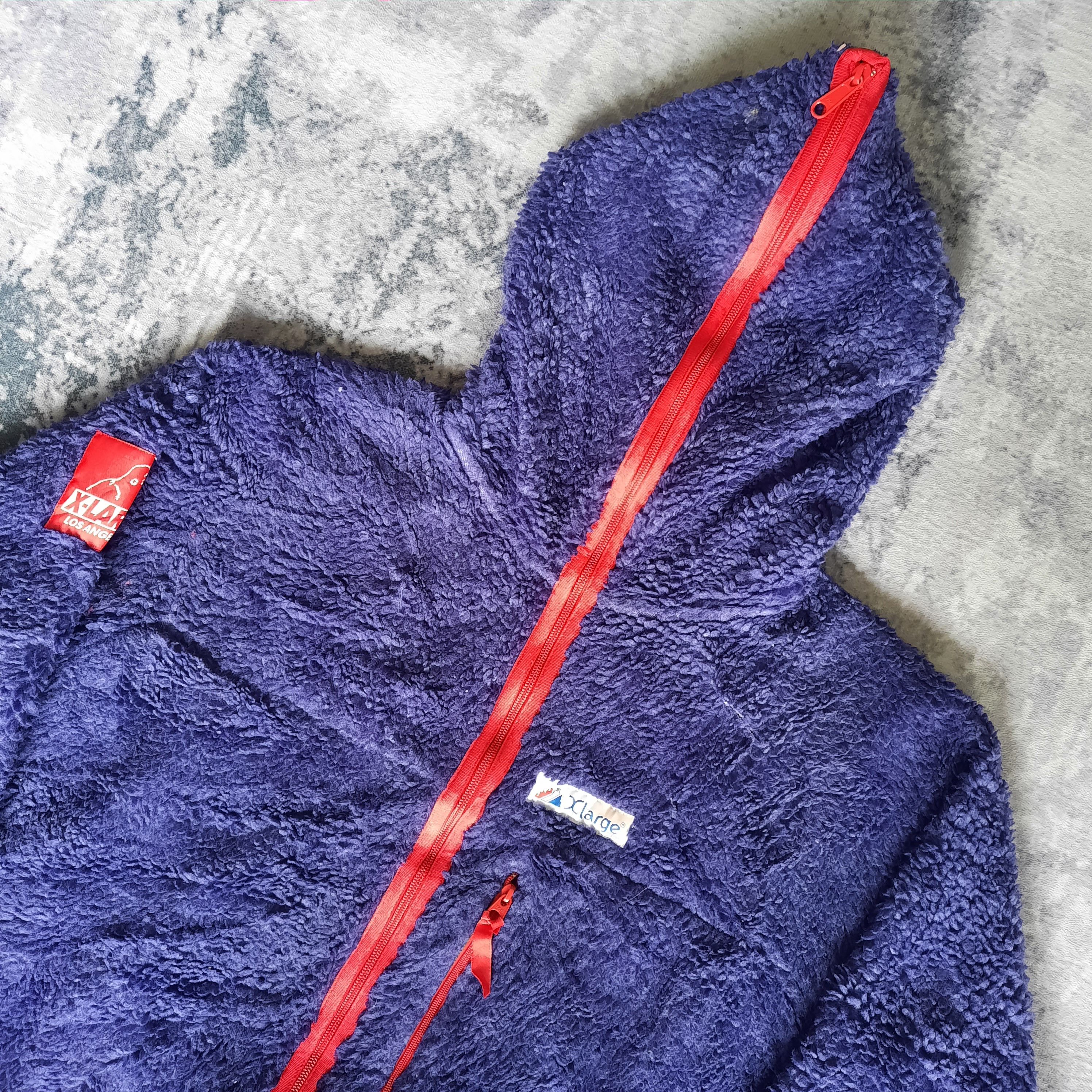 Xlarge 🔥Vintage 90s xlarge distressed sherpa hoodie jacket Size US L / EU 52-54 / 3 - 2 Thumbnail
