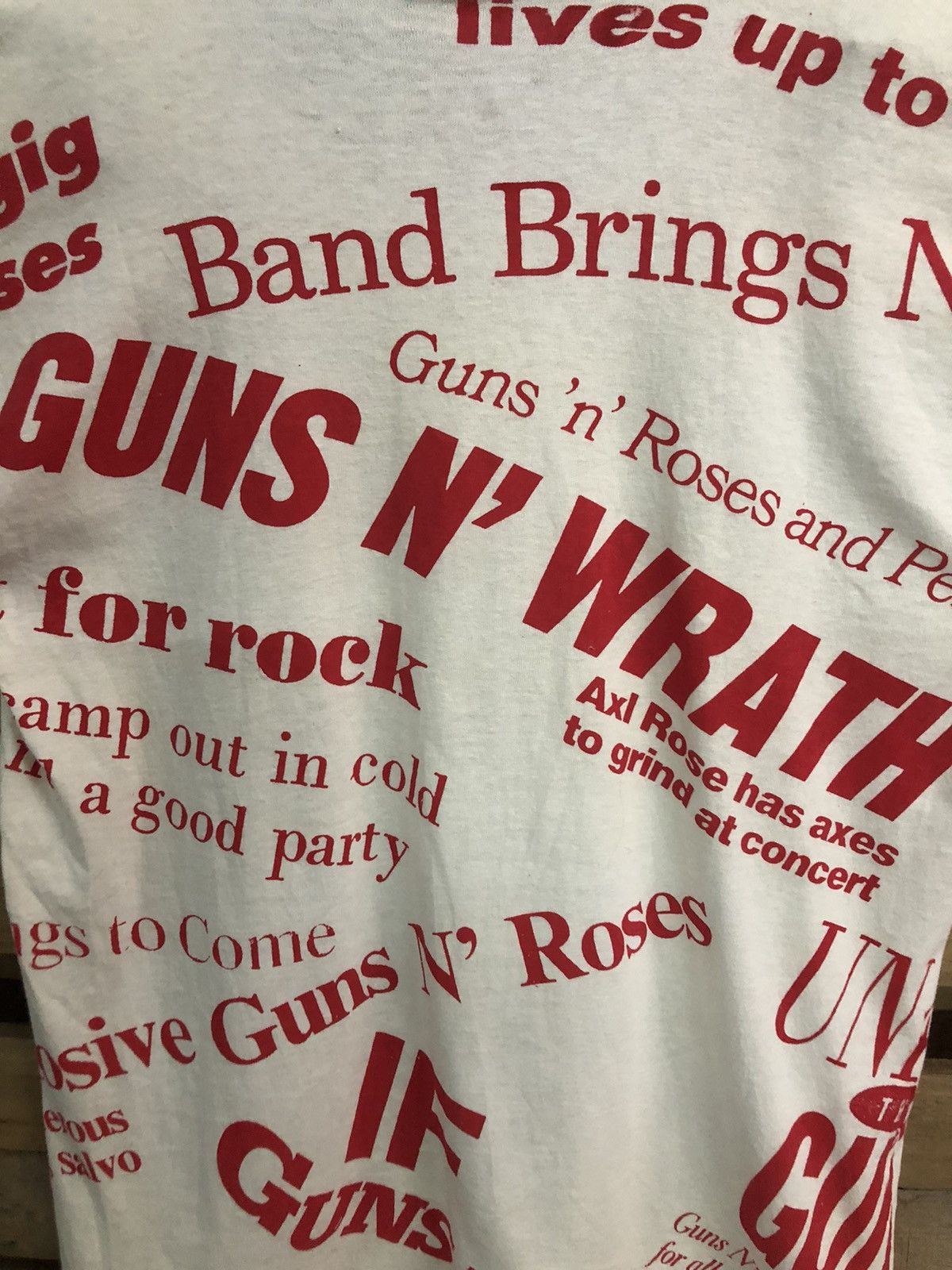 Brockum × Guns N' Roses Super Rare Vintage 1991 Guns & Roses All Overprint Size US M / EU 48-50 / 2 - 7 Thumbnail