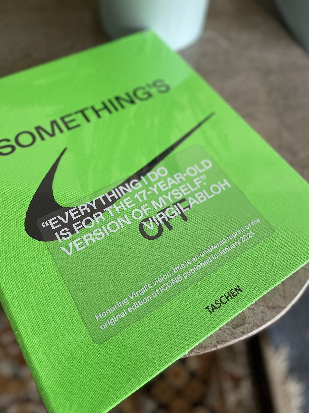 Virgil Abloh for Nike ICONS Something's OFF by Taschen