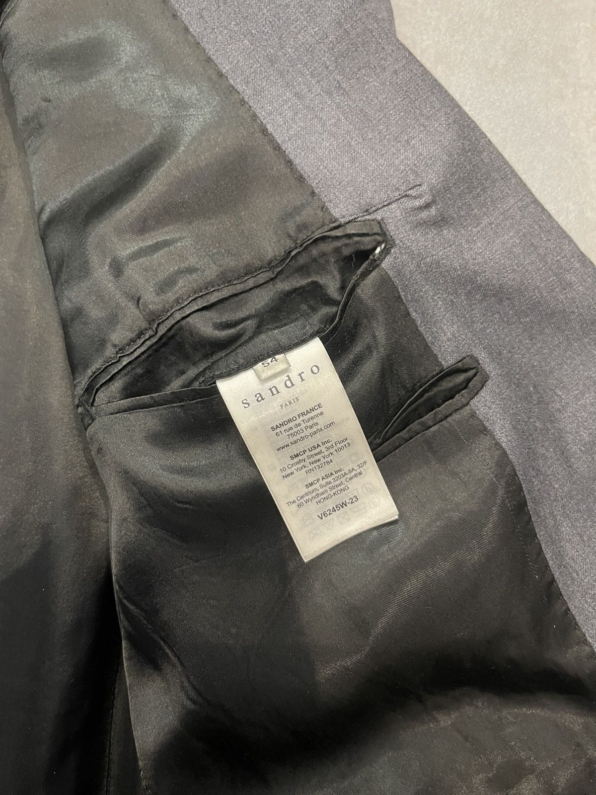 Sandro Sandro Wool Grey Blazer Size US L / EU 52-54 / 3 - 16 Thumbnail