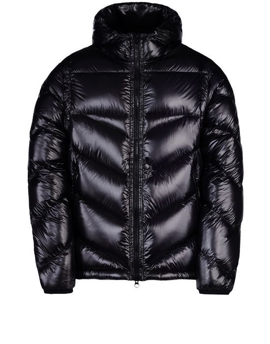 image of Stone Island Pertex Quantum Y Jacket Down Hooded Convertible Deonstructed in Black (Size Medium)