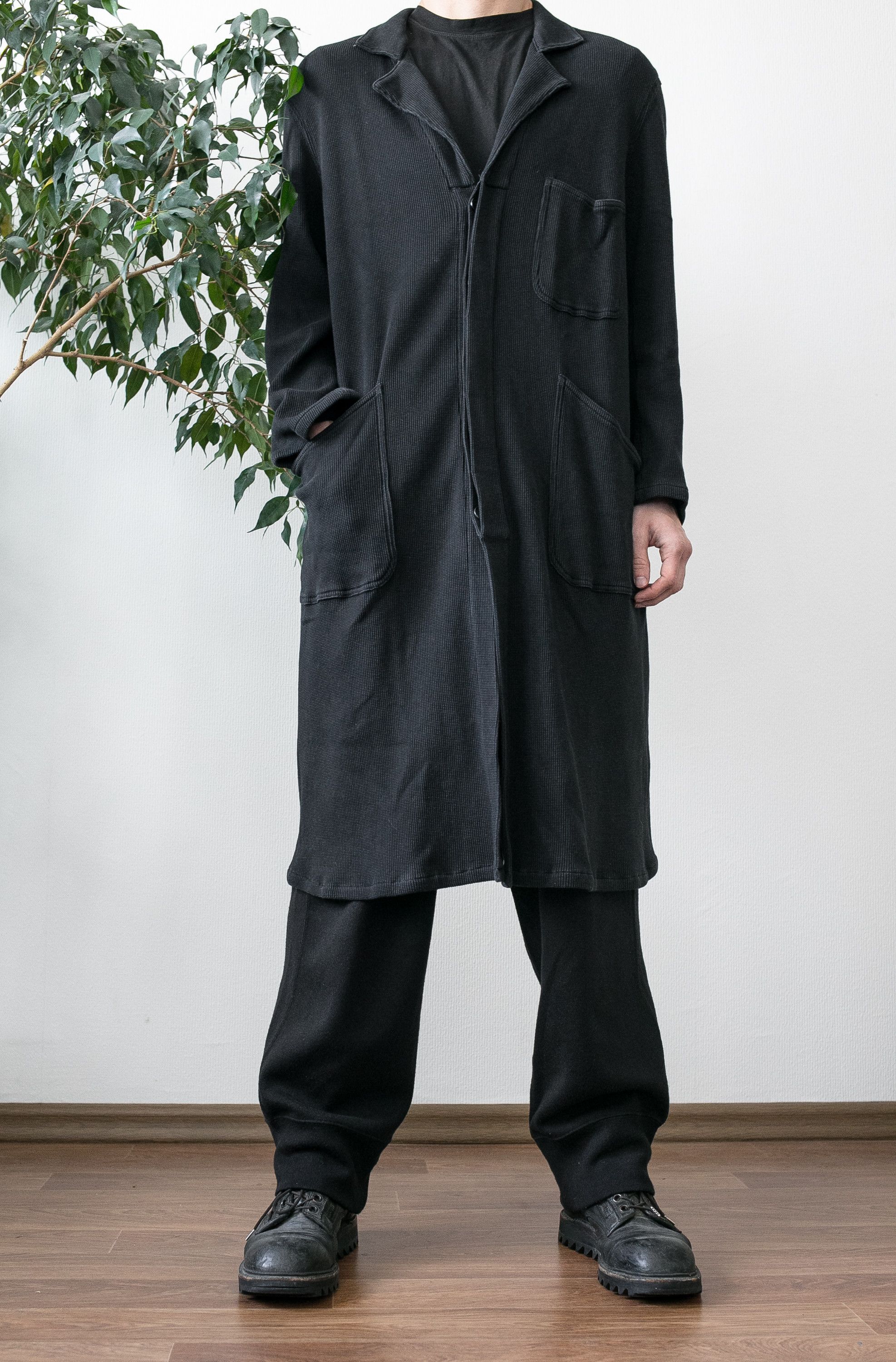 image of Yohji Yamamoto Cotton Worker Coat, Men's (Size Medium)