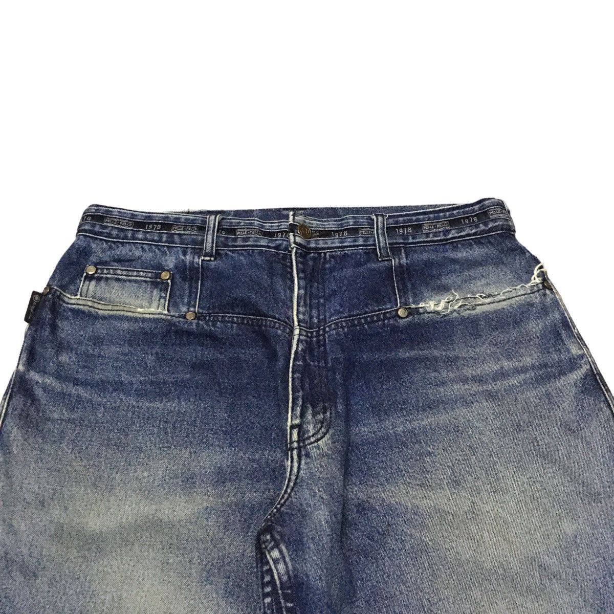 If Six Was Nine × Pelle Pelle Rare Design Vintage Brand Pelle Pelle Baggy Jeans 1990s Size US 36 / EU 52 - 3 Thumbnail