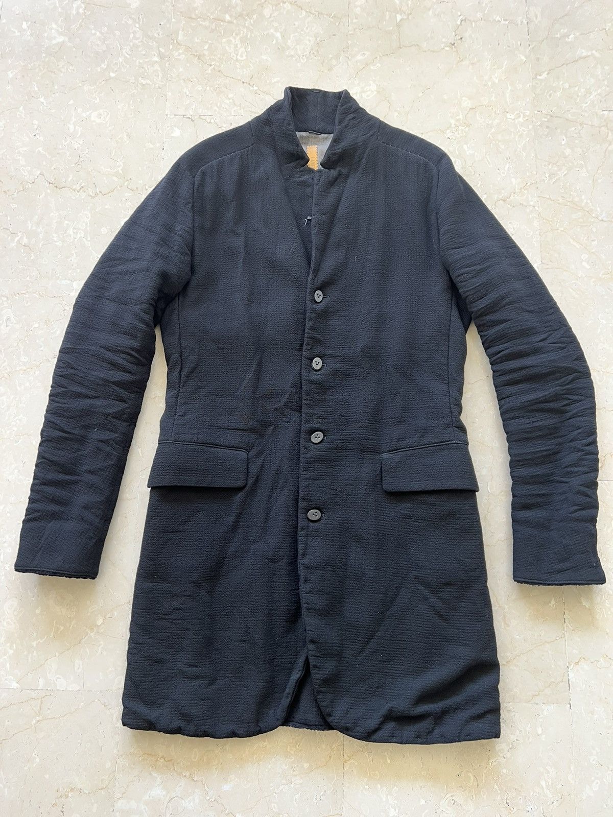 image of Layer 0 Wool Long Blazer in Black, Men's (Size Medium)