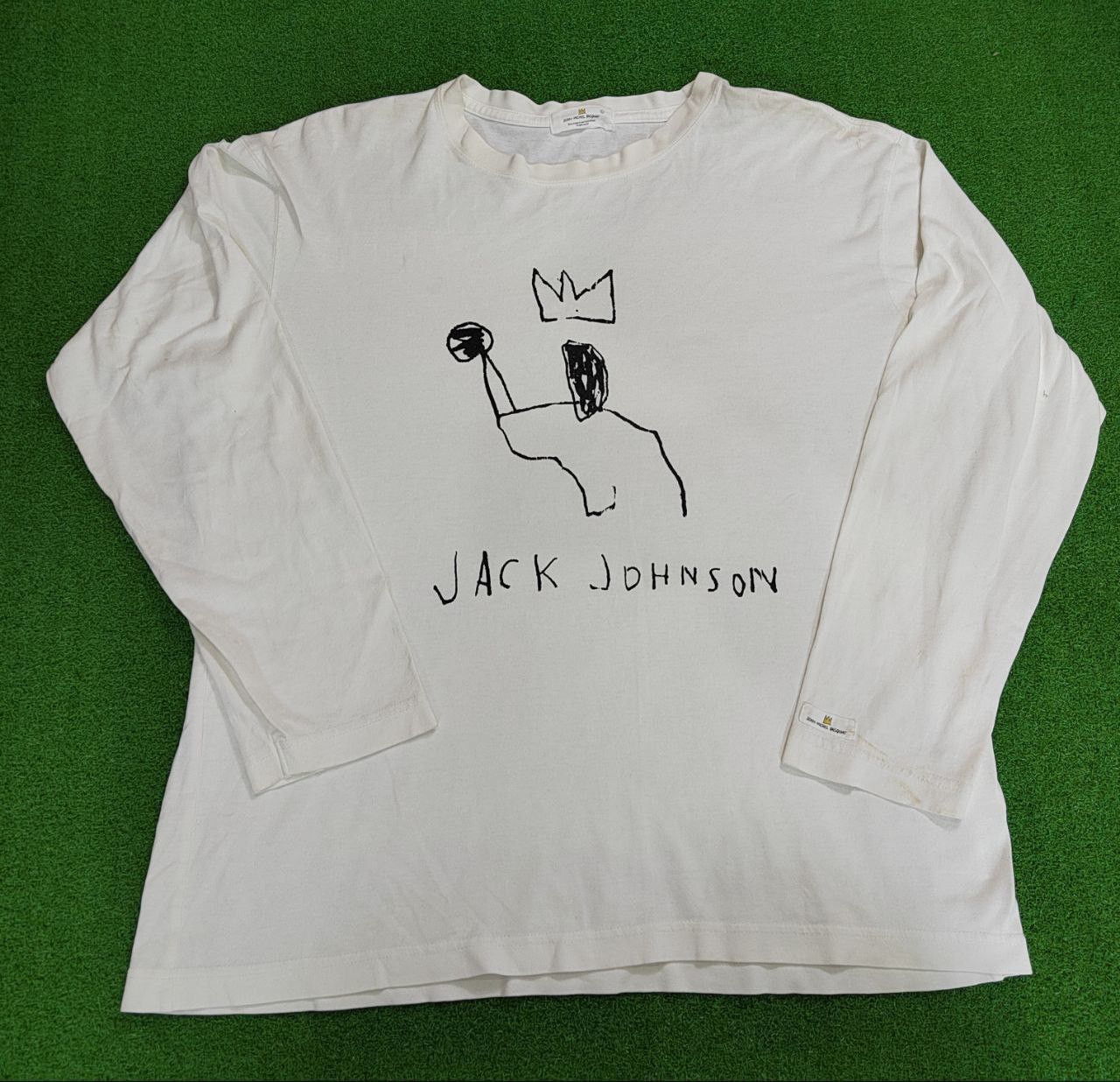 Jean-Michel Basquiat × Vintage Vintage Jean Michel Basquait Jack Johnson long sleeve tshirt Size US L / EU 52-54 / 3 - 4 Thumbnail