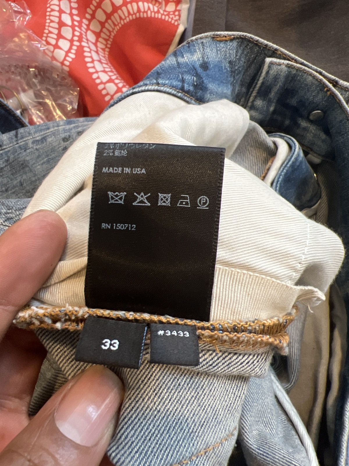 Amiri Amiri Stencil Logo Jeans Size US 33 - 11 Thumbnail