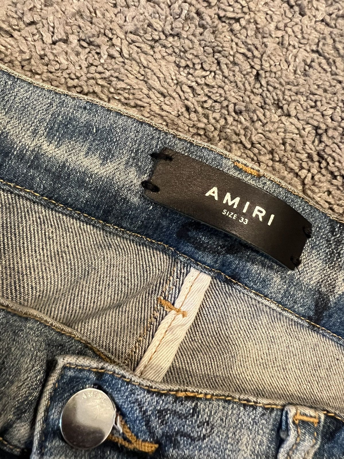 Amiri Amiri Stencil Logo Jeans Size US 33 - 4 Thumbnail