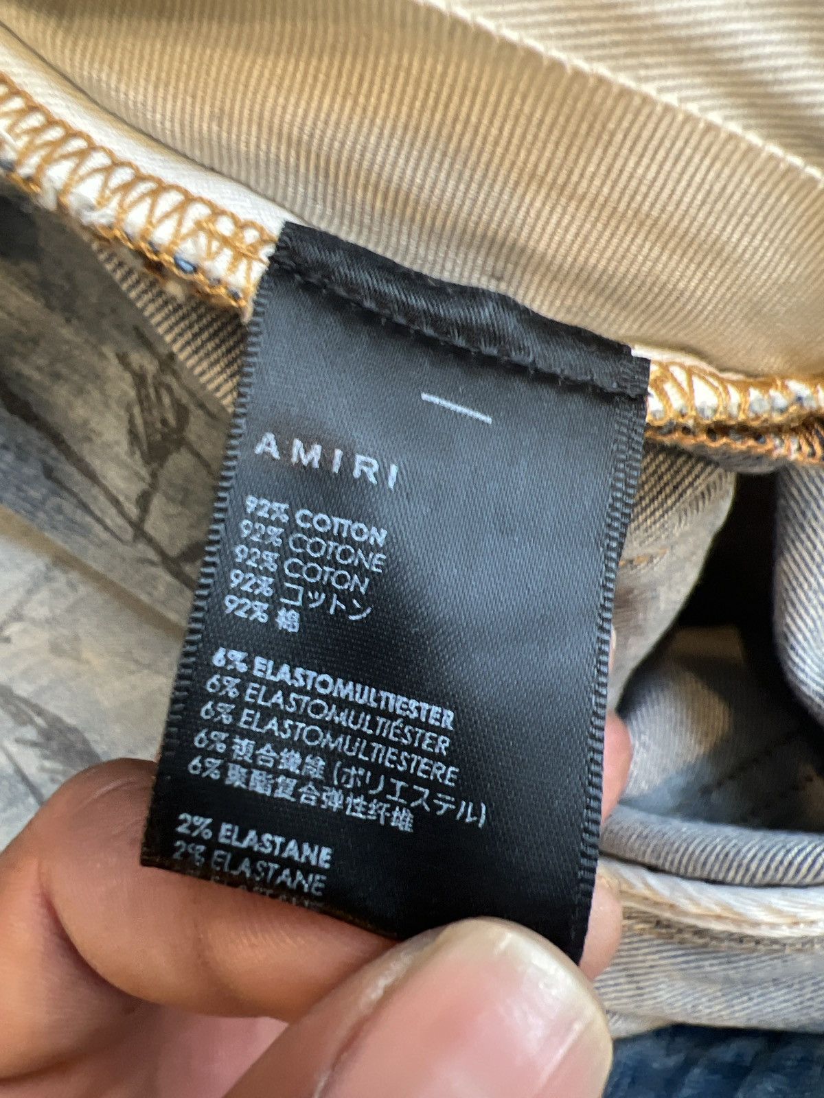Amiri Amiri Stencil Logo Jeans Size US 33 - 10 Thumbnail