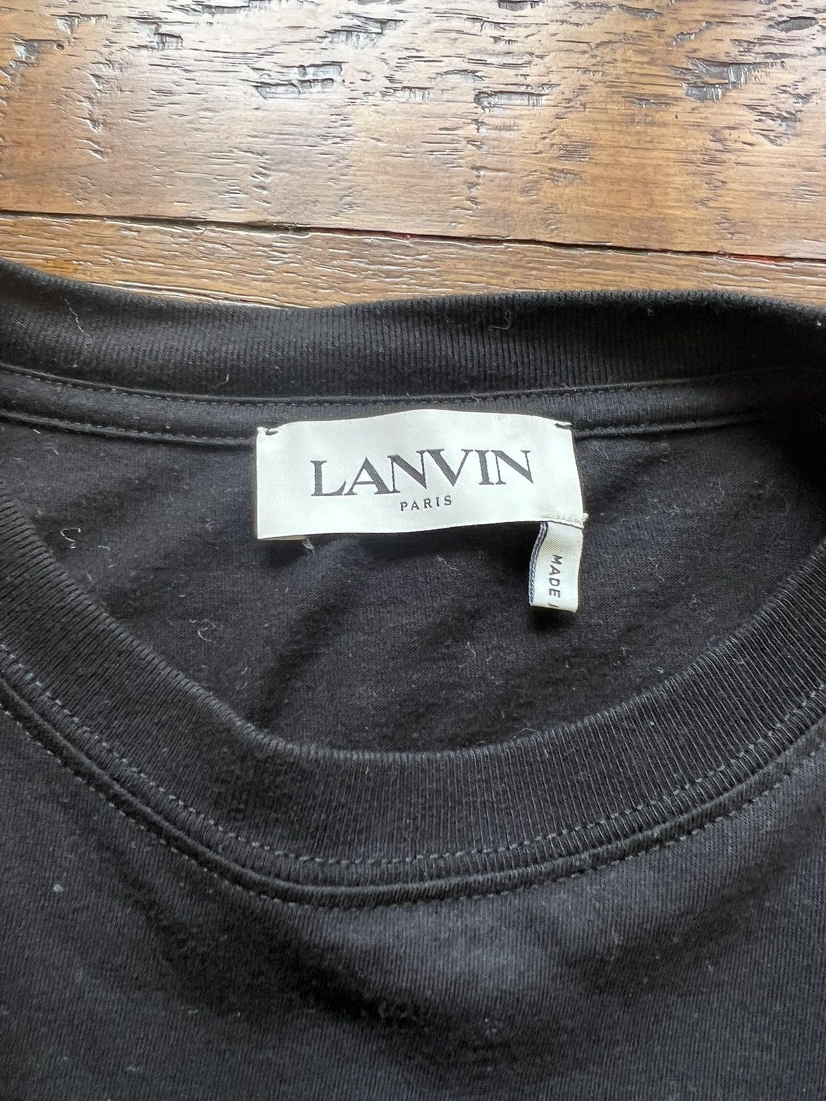 Lanvin Lavin Paris Embroidered T-Shirt Size US M / EU 48-50 / 2 - 3 Thumbnail