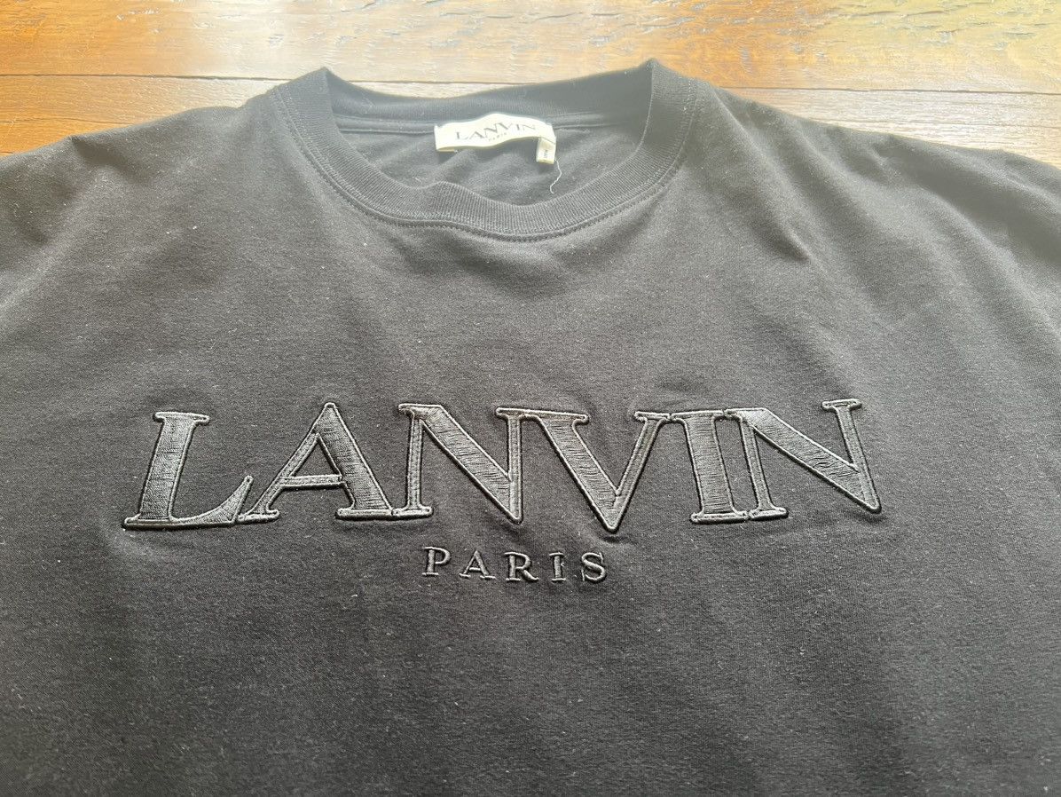 Lanvin Lavin Paris Embroidered T-Shirt Size US M / EU 48-50 / 2 - 2 Thumbnail