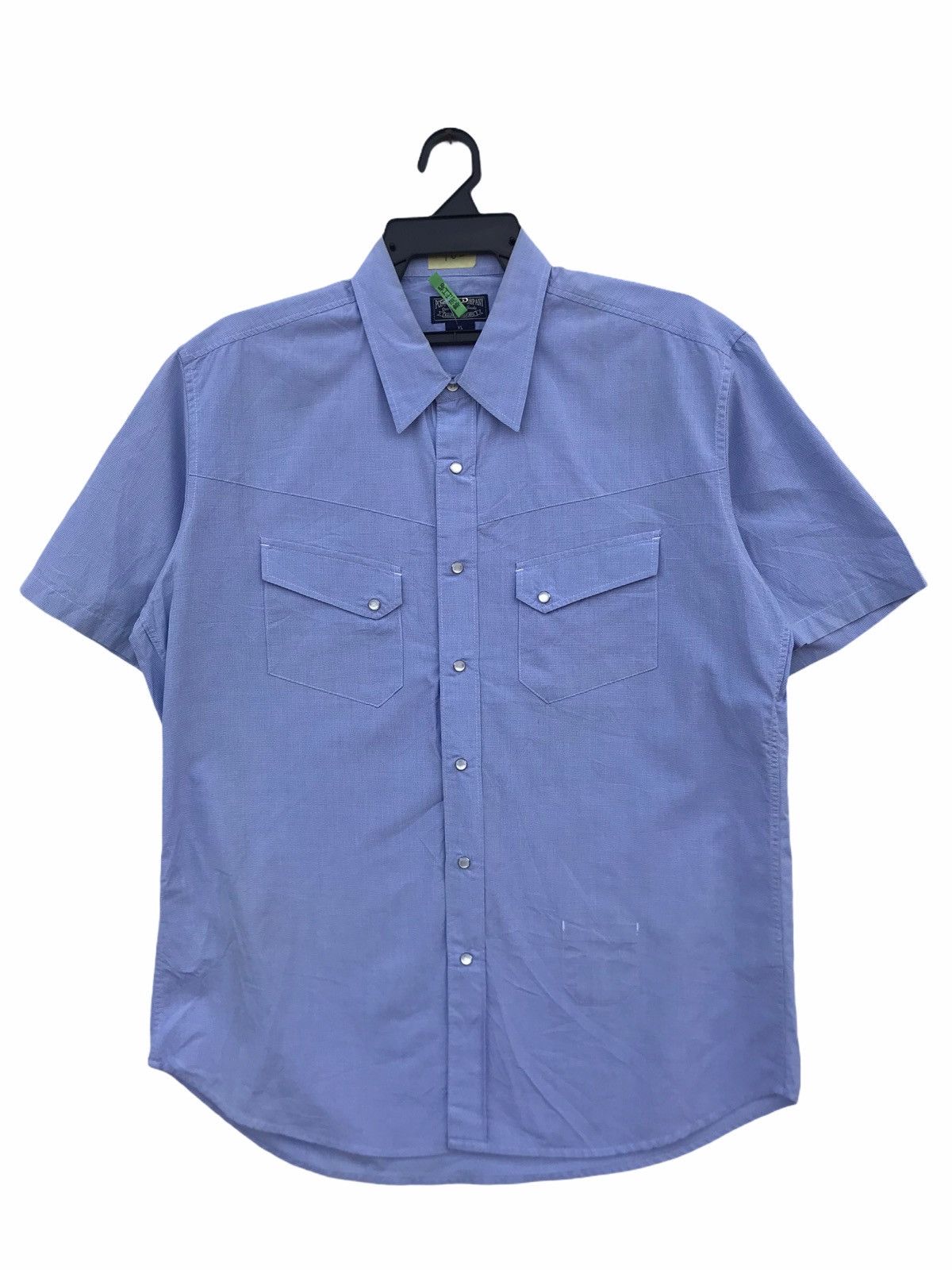 image of Archival Clothing x Polo Ralph Lauren Steal!! Polo Ralph Laurent Western Shirt in Blue (Size XL)