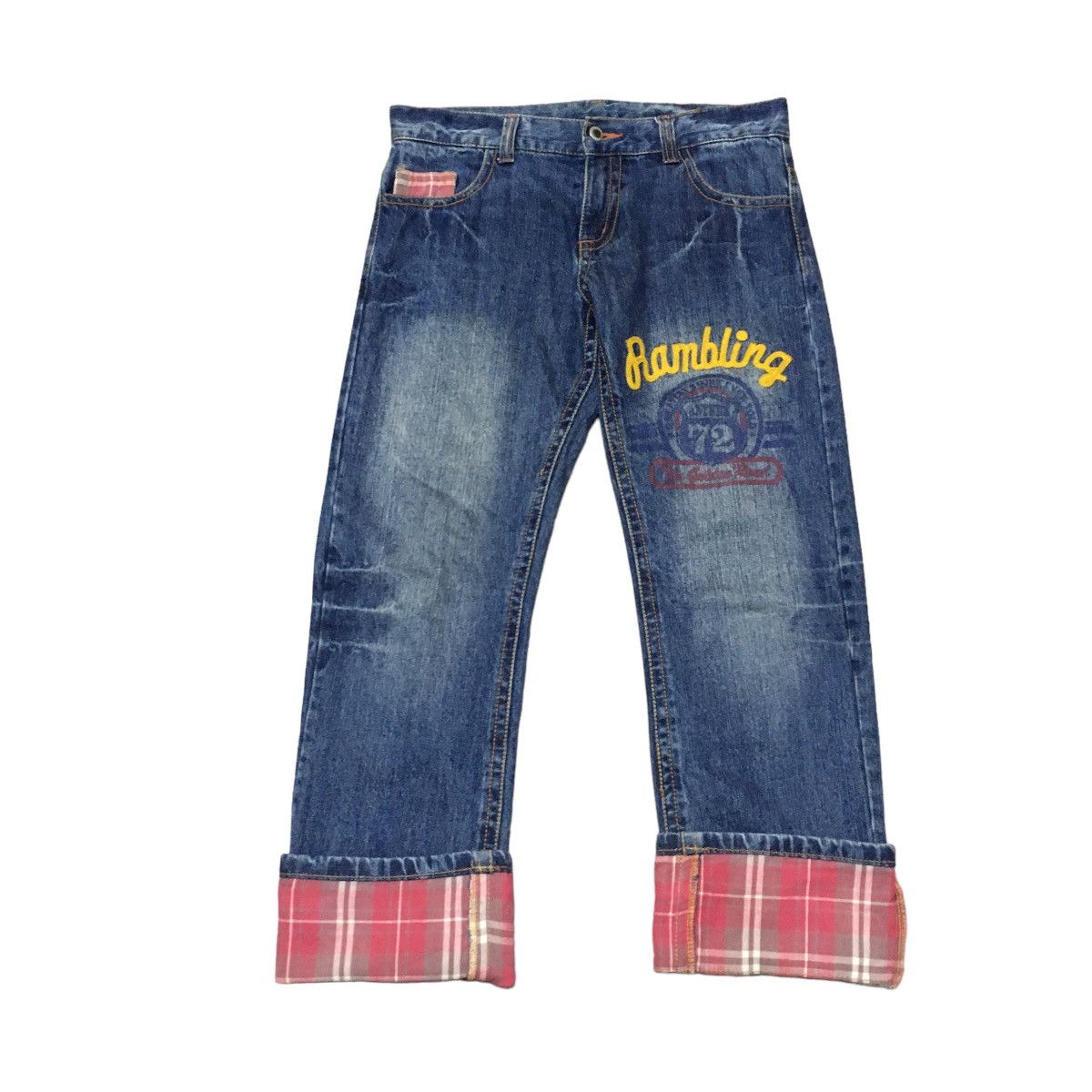 If Six Was Nine × Japanese Brand × Le Grande Bleu (L.G.B.) Rare Design Vintage Japanese Brand Distressed Jeans 1990s Size US 33 - 2 Thumbnail