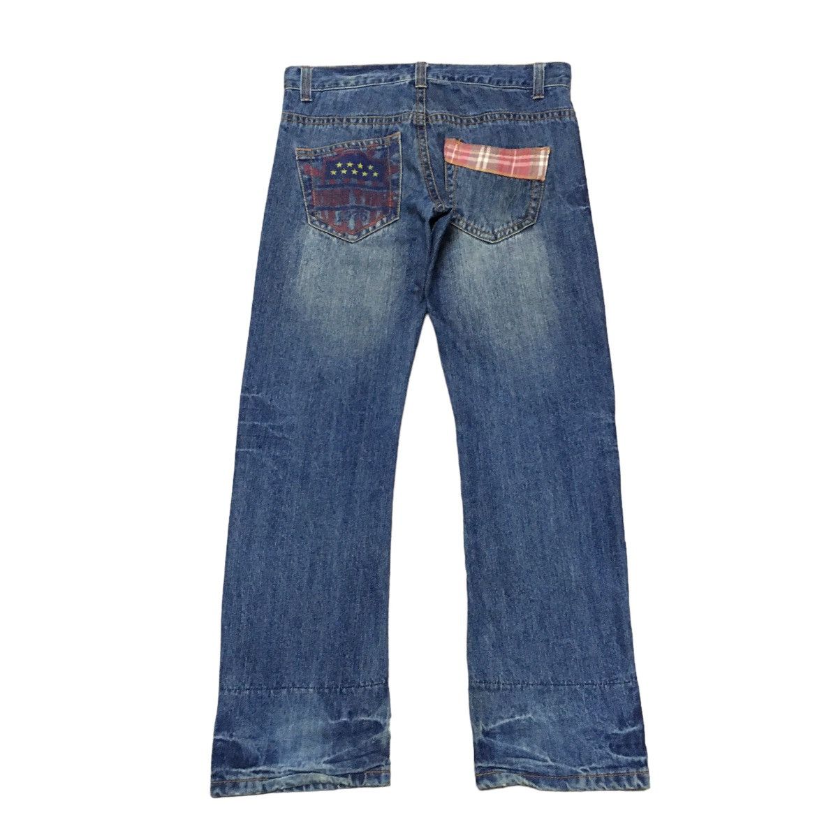 If Six Was Nine × Japanese Brand × Le Grande Bleu (L.G.B.) Rare Design Vintage Japanese Brand Distressed Jeans 1990s Size US 33 - 3 Thumbnail