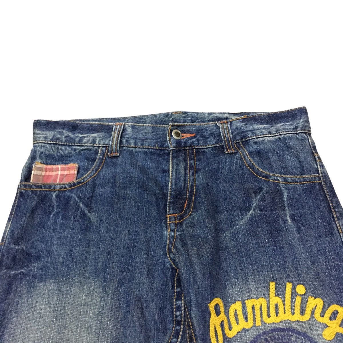 If Six Was Nine × Japanese Brand × Le Grande Bleu (L.G.B.) Rare Design Vintage Japanese Brand Distressed Jeans 1990s Size US 33 - 4 Thumbnail