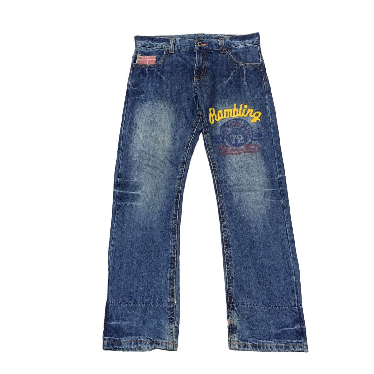 If Six Was Nine × Japanese Brand × Le Grande Bleu (L.G.B.) Rare Design Vintage Japanese Brand Distressed Jeans 1990s Size US 33 - 1 Thumbnail