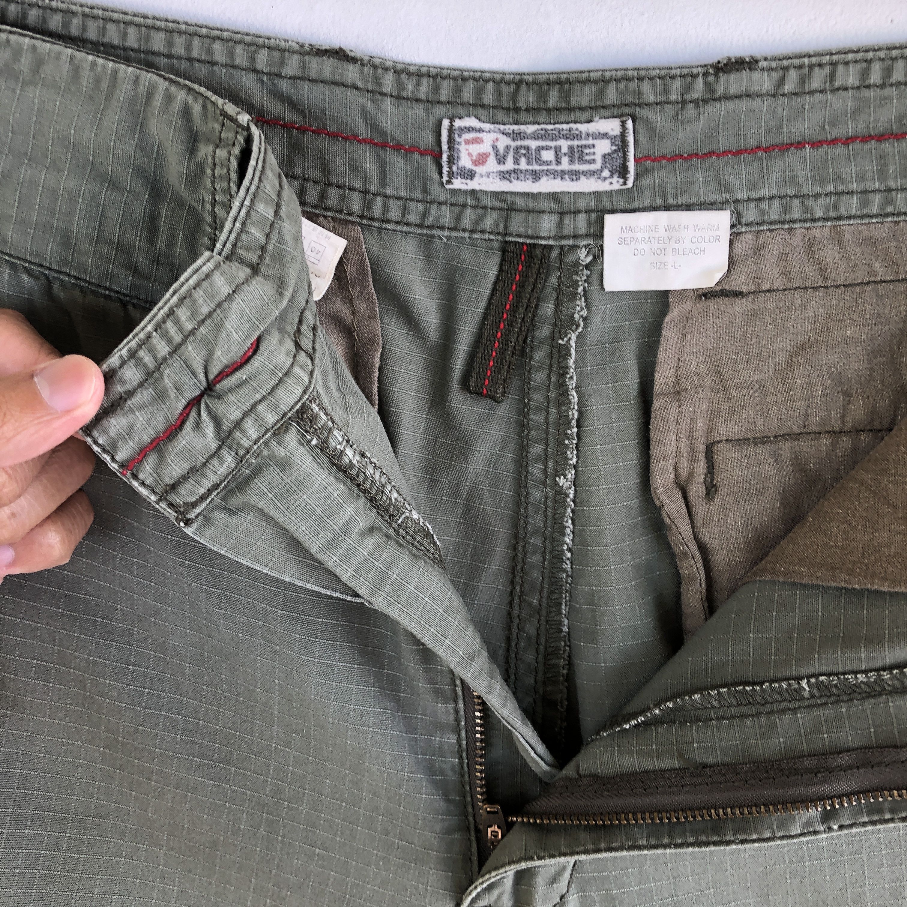 Japanese Brand × Vintage Vintage Japanese Cargo Pants Multi Pocket Utility Trousers Size US 32 / EU 48 - 9 Thumbnail