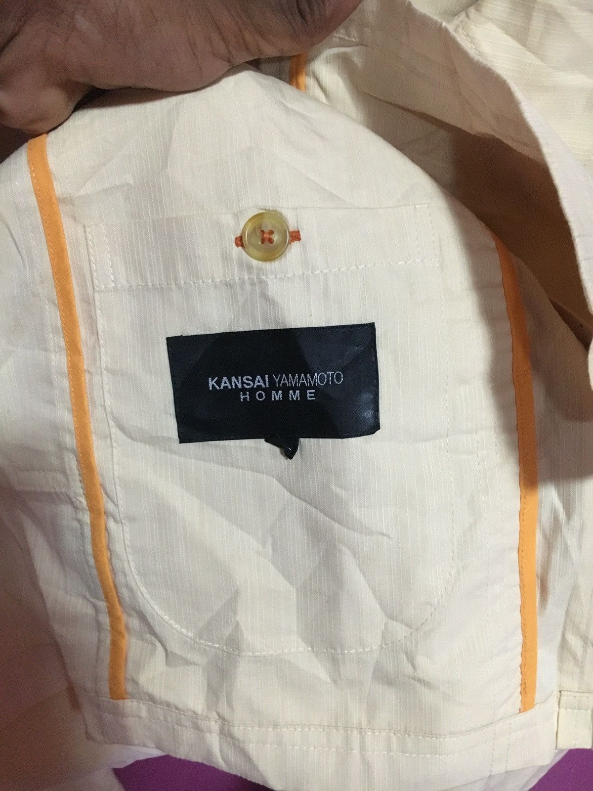 Kansai Yamamoto KANSAI YAMAMOTO HOMME WHITE JACKET JAPAN Size US L / EU 52-54 / 3 - 3 Thumbnail