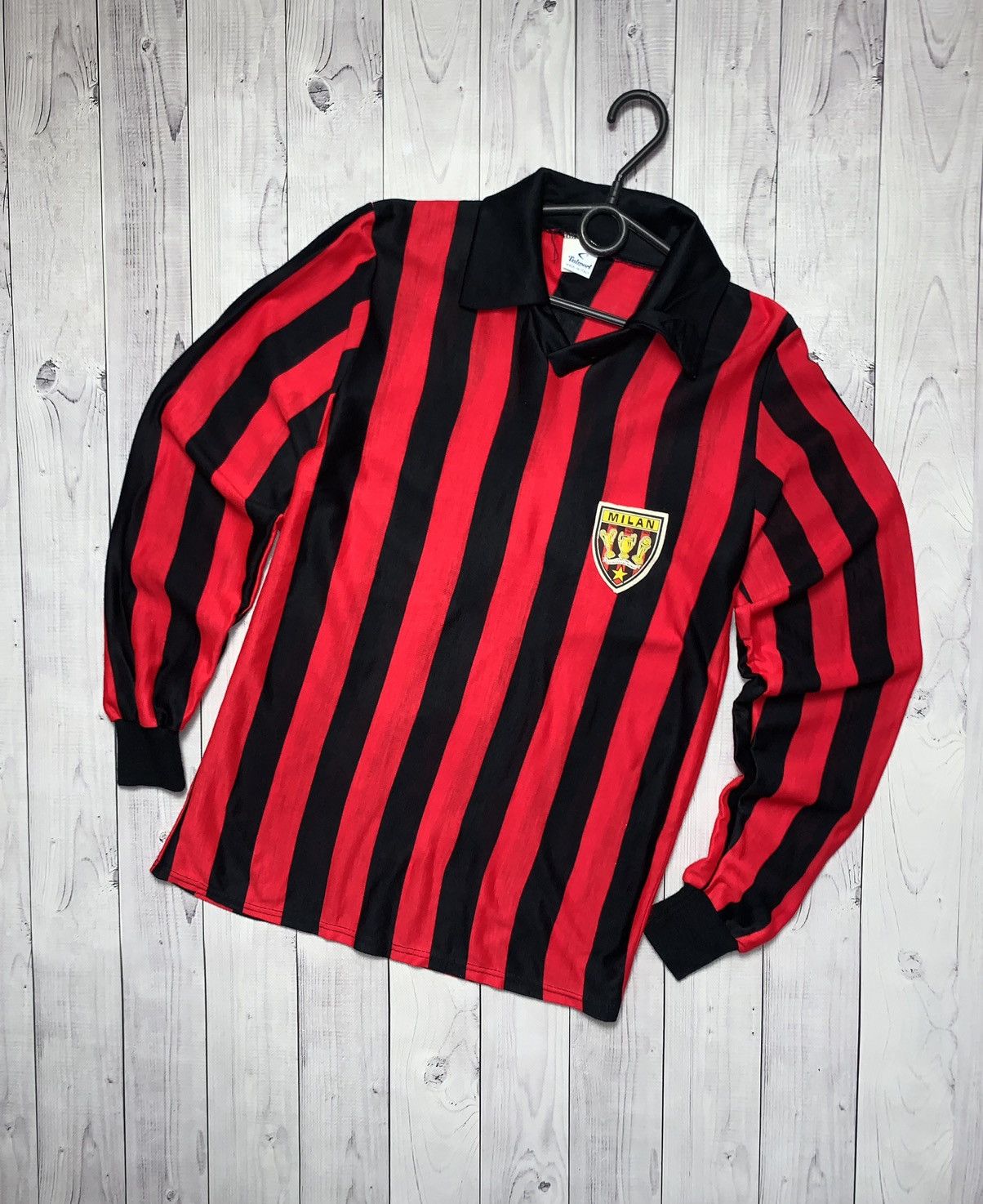 Vintage Vintage soccer jersey A.C. Milan long sleeve retro size S Size US S / EU 44-46 / 1 - 1 Thumbnail