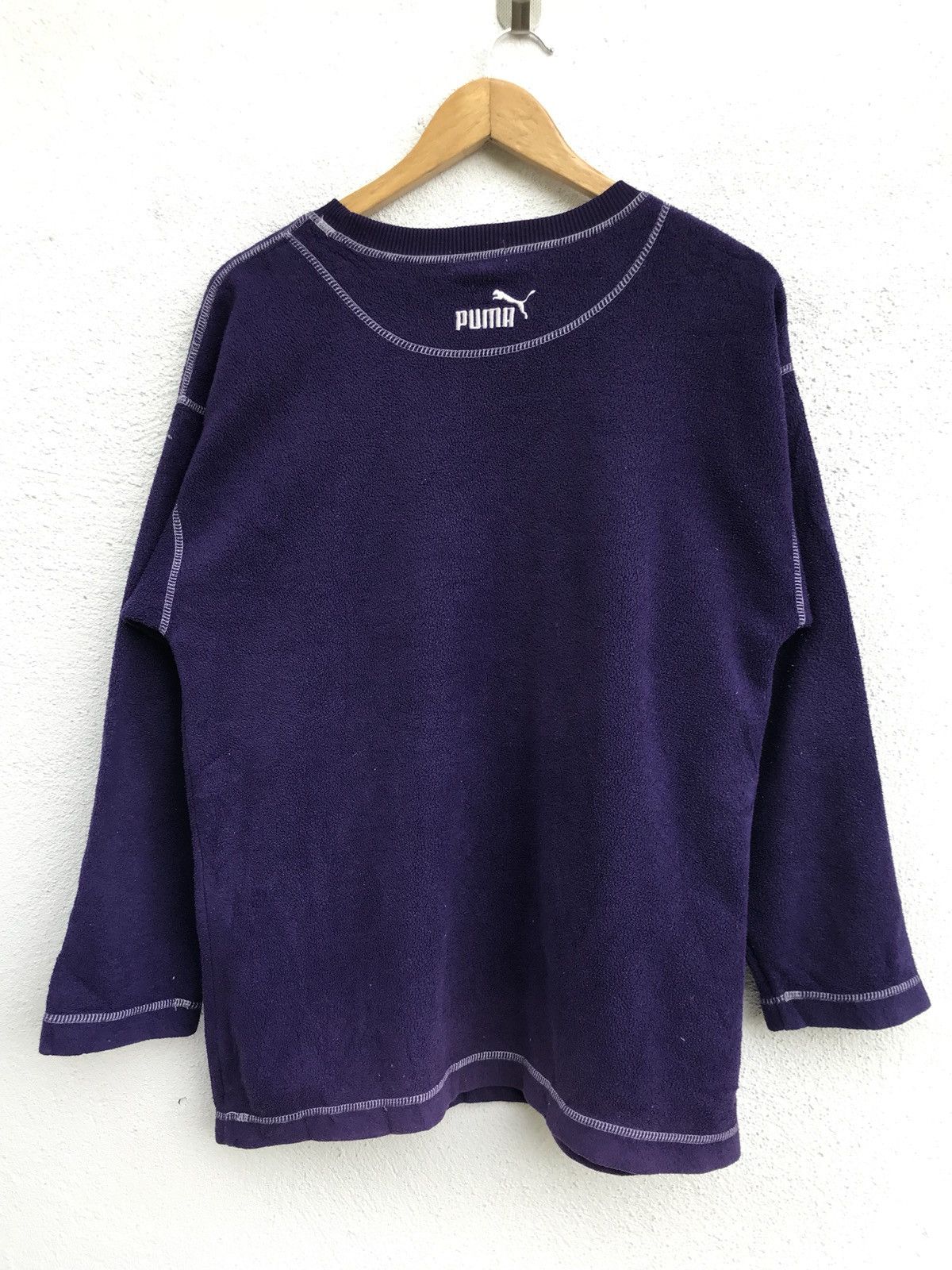 Puma × Vintage Vintage Puma Fleece Big Logo Crewneck Sweatshirt Size US M / EU 48-50 / 2 - 2 Thumbnail