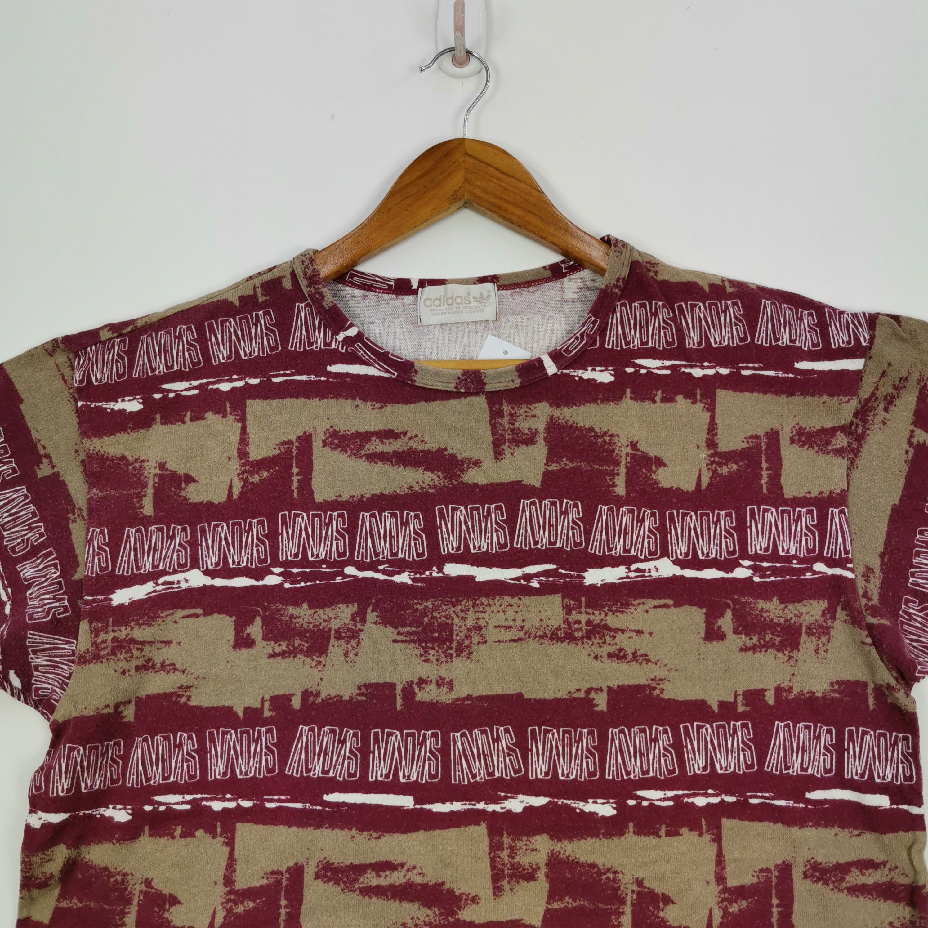 Adidas Vintage Adidas T-Shirt Over Print Tees Shirt 56789 Size US L / EU 52-54 / 3 - 4 Thumbnail