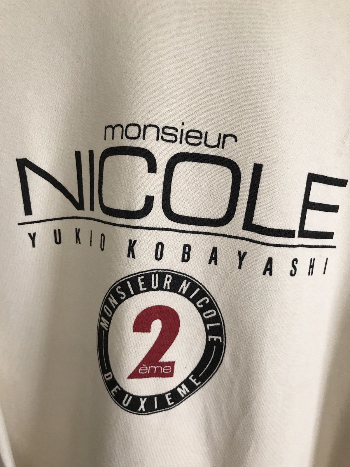 Designer × Japanese Brand × Matsuda Yukio Kobayashi Monsieur Nicole Crewneck Sweatshirt Size US M / EU 48-50 / 2 - 3 Thumbnail