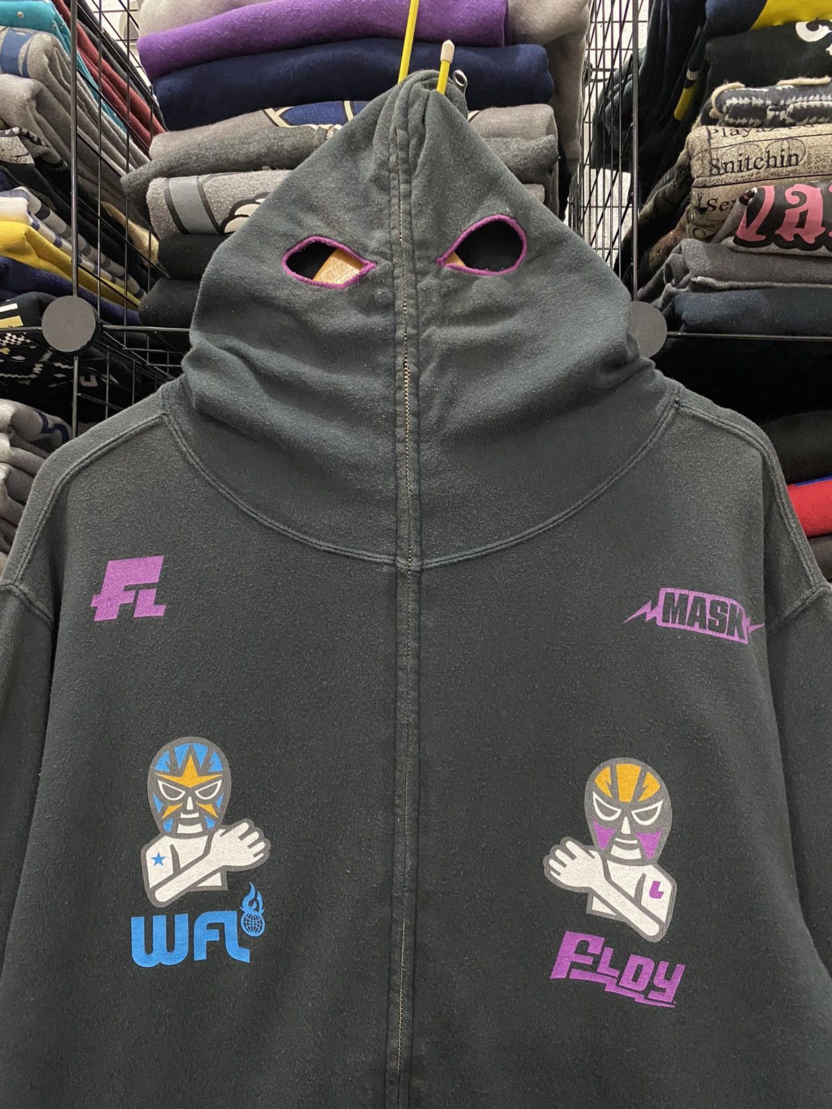 WWE FIGHTING LAUNDRY FULL ZIPPER HODDIES Size US L / EU 52-54 / 3 - 3 Thumbnail