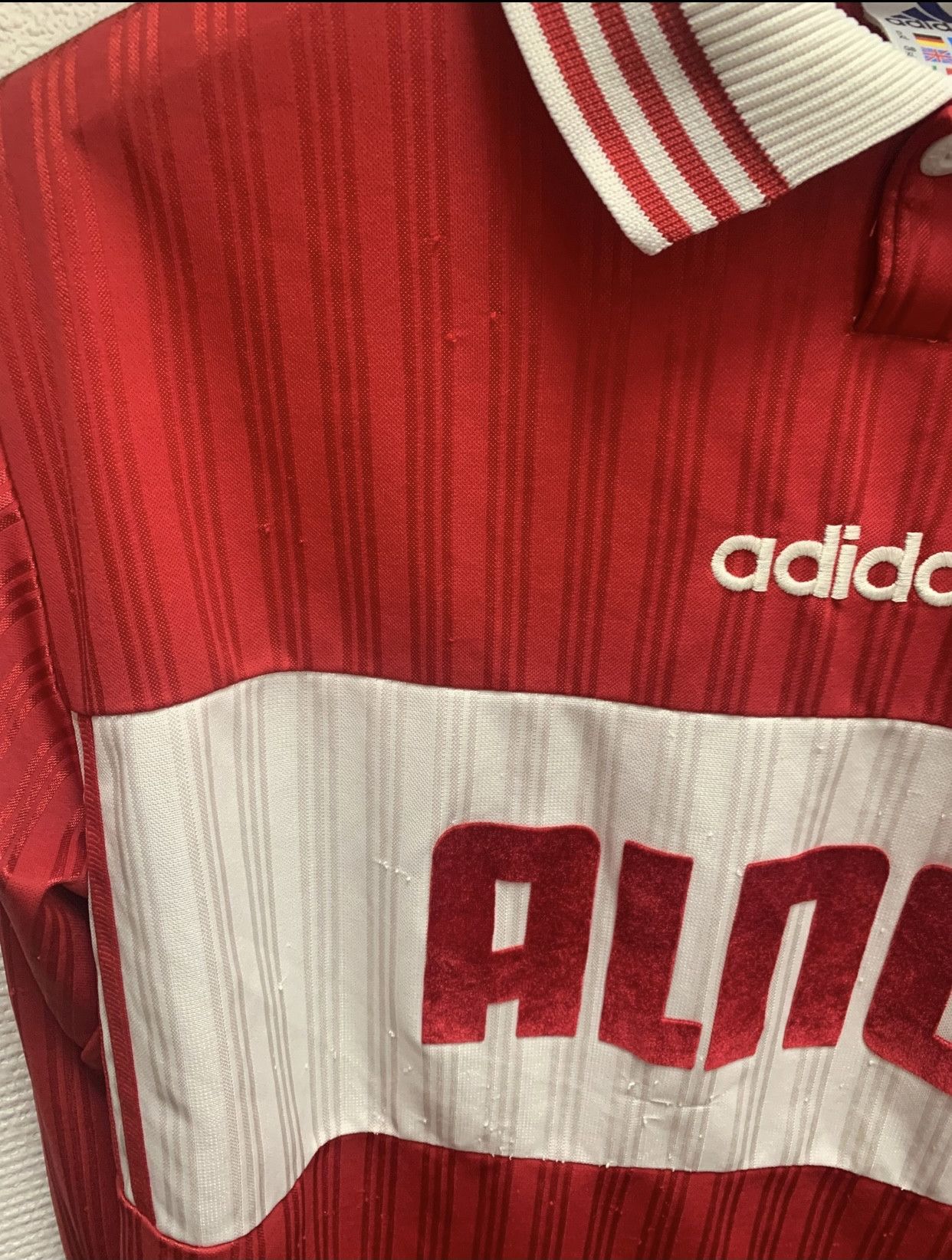 Adidas Adidas Aldo vintage longsleeve soccer jersey red Xl Size US XL / EU 56 / 4 - 3 Thumbnail