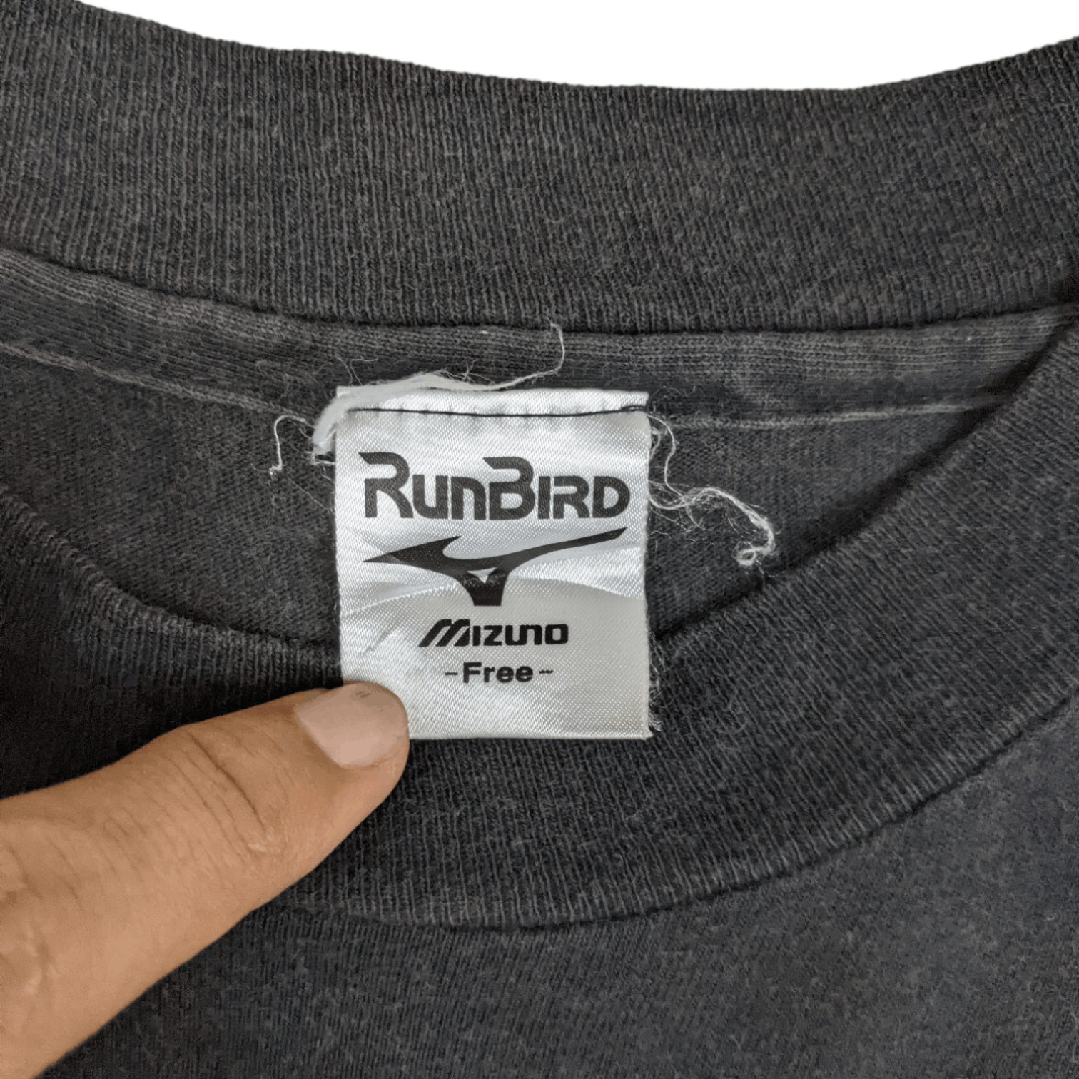 Mizuno 90's MIZUNO Runbird Running Marathon Tee Single Stitches Size US L / EU 52-54 / 3 - 10 Thumbnail