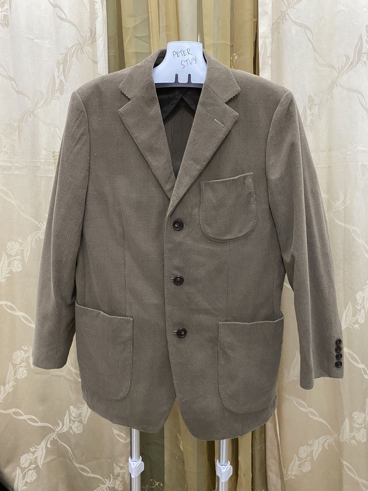Cerruti 1881 × Designer CERUTTI 1881 SHAPES CORDUROY JACKET LIKE COAT Size US M / EU 48-50 / 2 - 1 Thumbnail