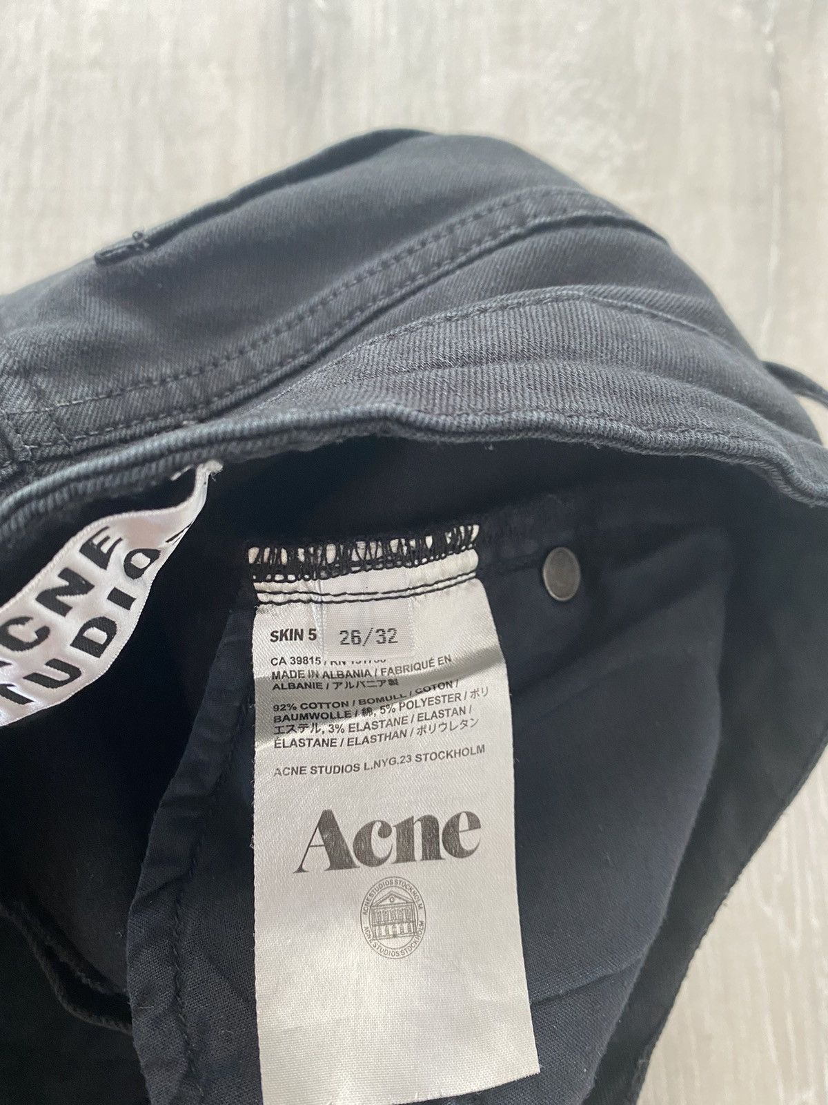 Acne Studios Acne Studios vintage black jeans slim denim pants Size US 26 / EU 42 - 4 Thumbnail