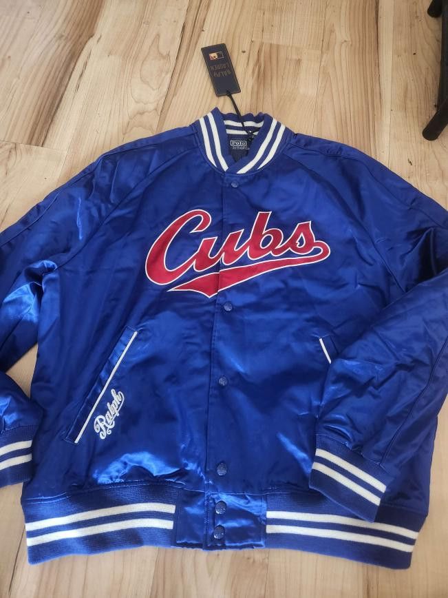 Polo Ralph Lauren Chicago Cubs Blue Bomber Jacket Size XXL