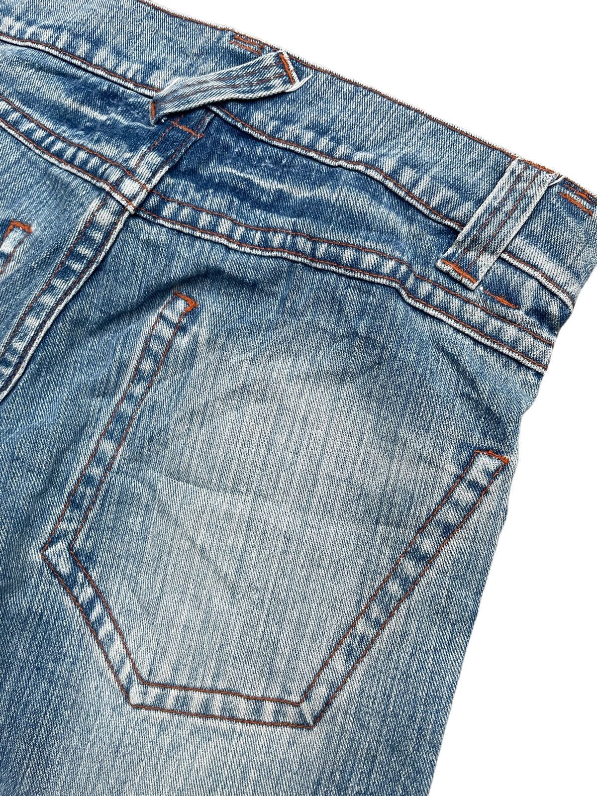 Japanese Brand Rare Reverseable Custom Distresed Denim Size 34" / US 12 / IT 48 - 10 Thumbnail