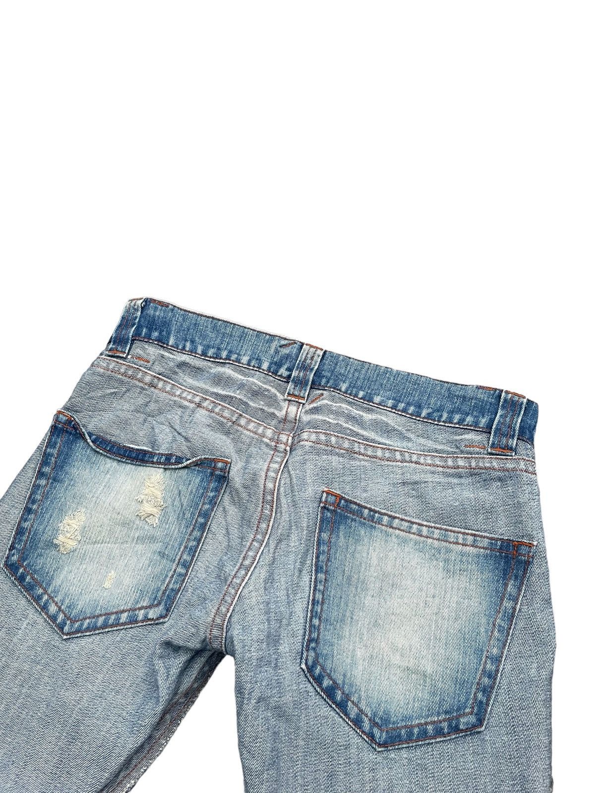 Japanese Brand Rare Reverseable Custom Distresed Denim Size 34" / US 12 / IT 48 - 15 Thumbnail